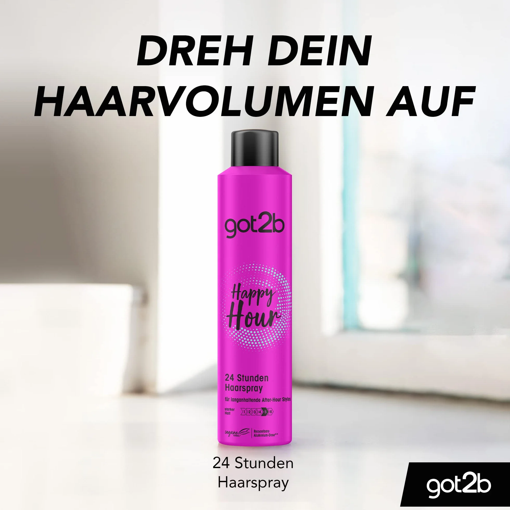 got2b Spray do włosów Happy Hour Halt 5 100 ml lakier 24h ekstremalne utrzymanie