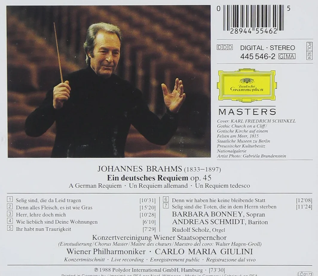 German Requiem Vpo Giulini European Import