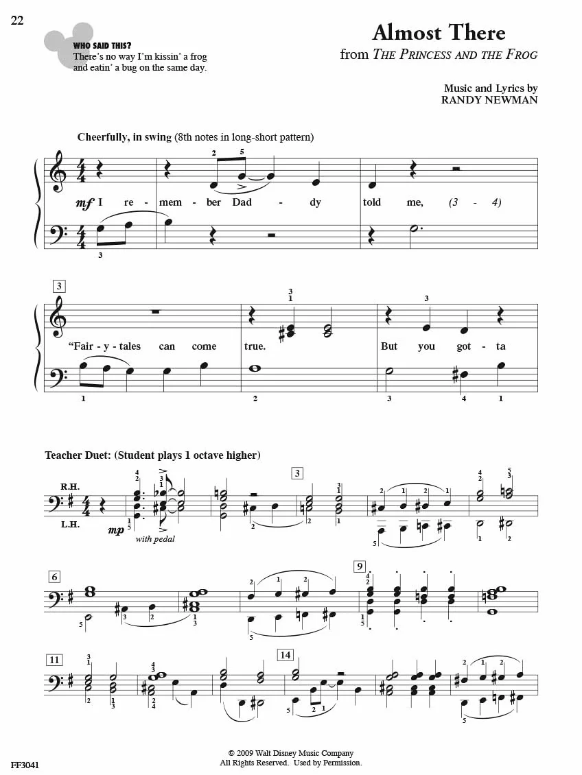 Nancy faber : showtime piano disney level 2a - piano
