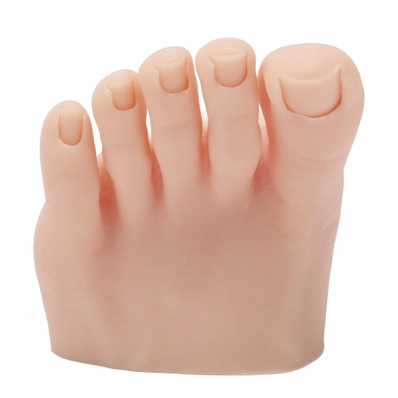 Praktyka Fake Foot Model, Silicone Fake Foot Tool, Prosthetic Manicure Training Display, Mannequin Feet (Lewy)