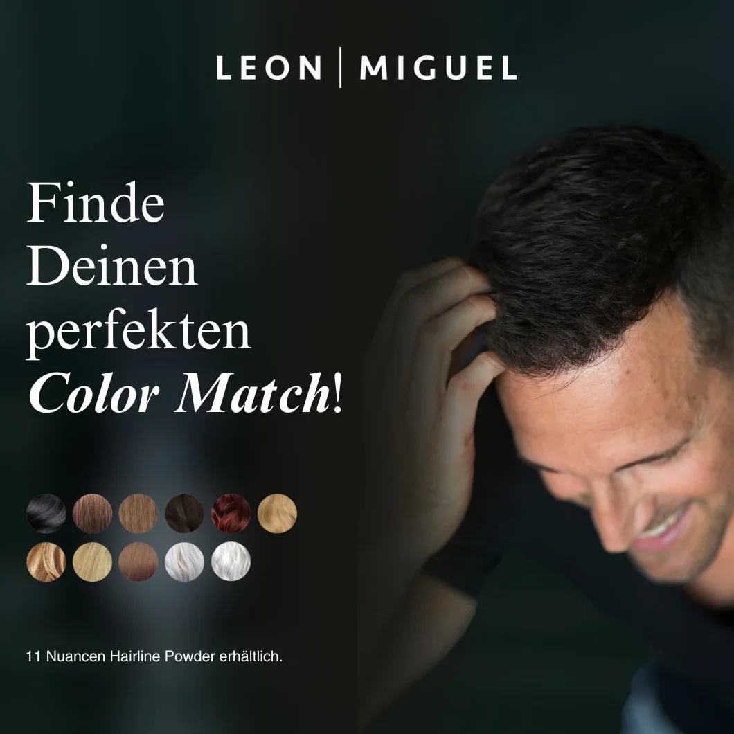 LEON MIGUEL Hairline Powder Puder do nasady wodoodporny jasnobrązowy