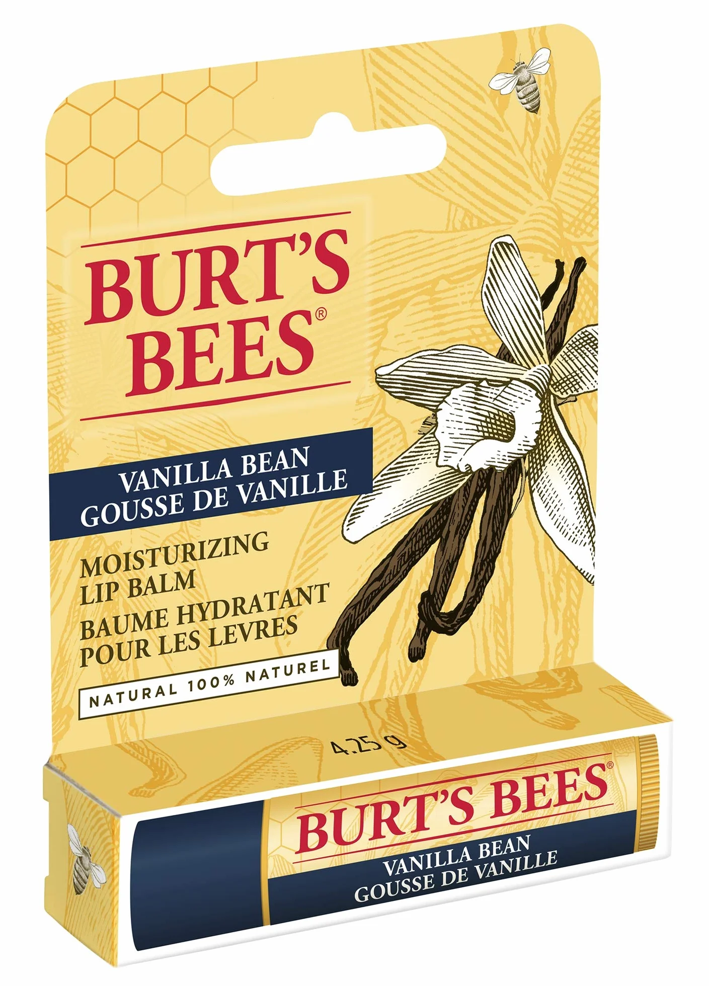 Burt'S Bees Vanilla Bean Balsam do Ust, 4.25 g