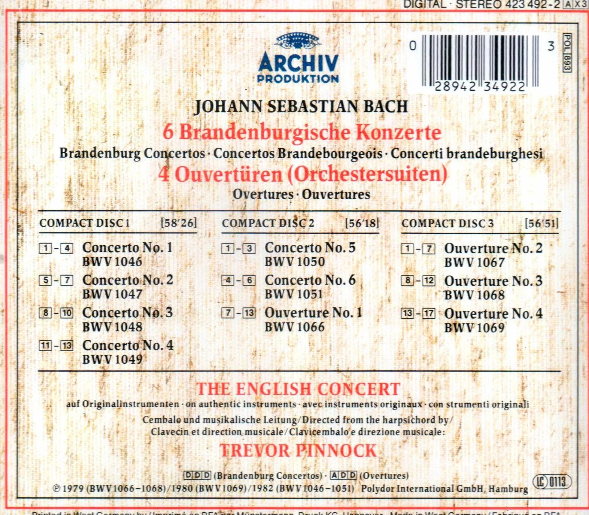 Bach: Brandenburg Concertos; Orchestral Suites