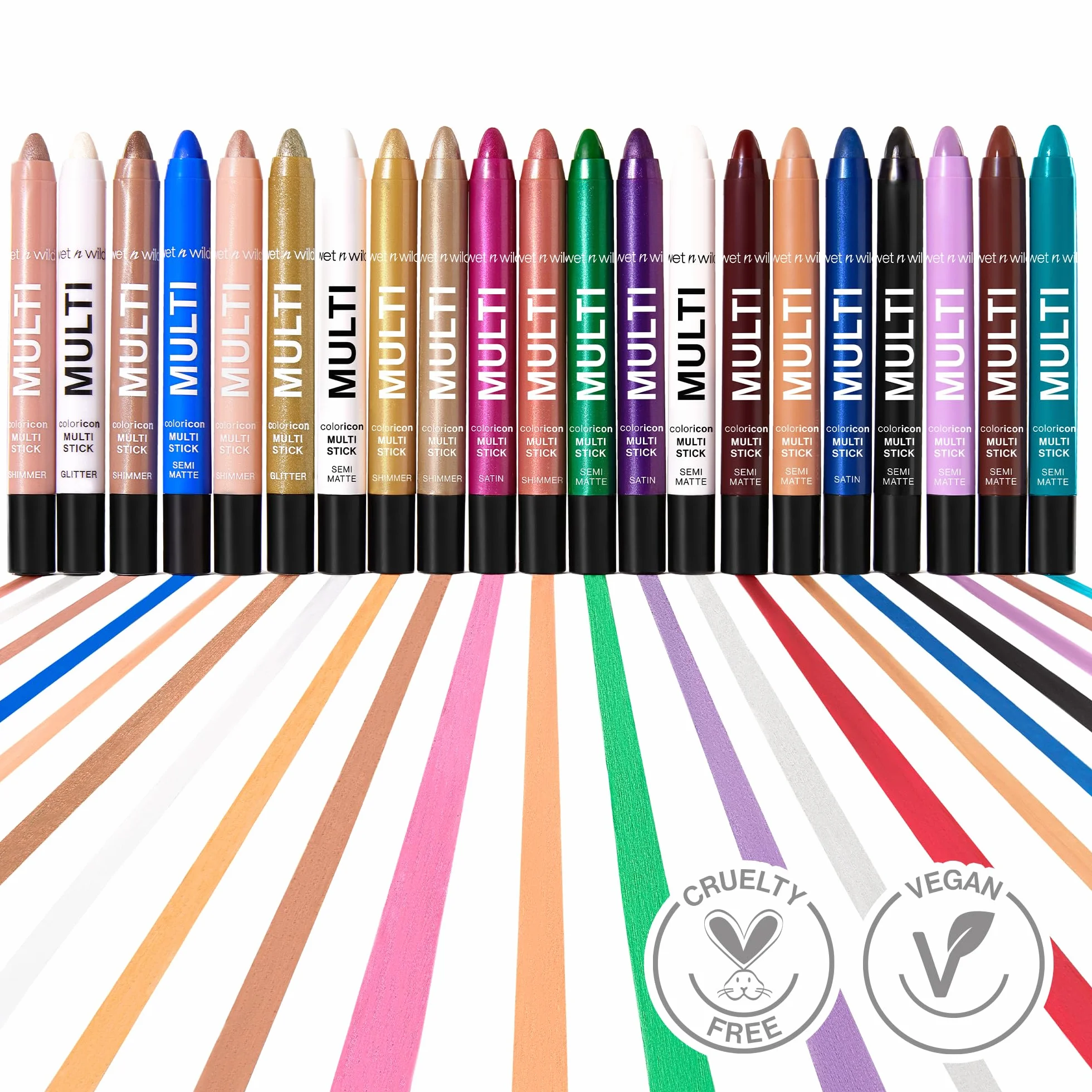 Wet n Wild, 3-in-1 Color Icon Multi-Stick for Eyes, Cheeks and Lips, Infused with Argan Oil and Vitamin E, Apply as Eyeliner, Eyeshadow, Blush or Contour, Snowy Skies