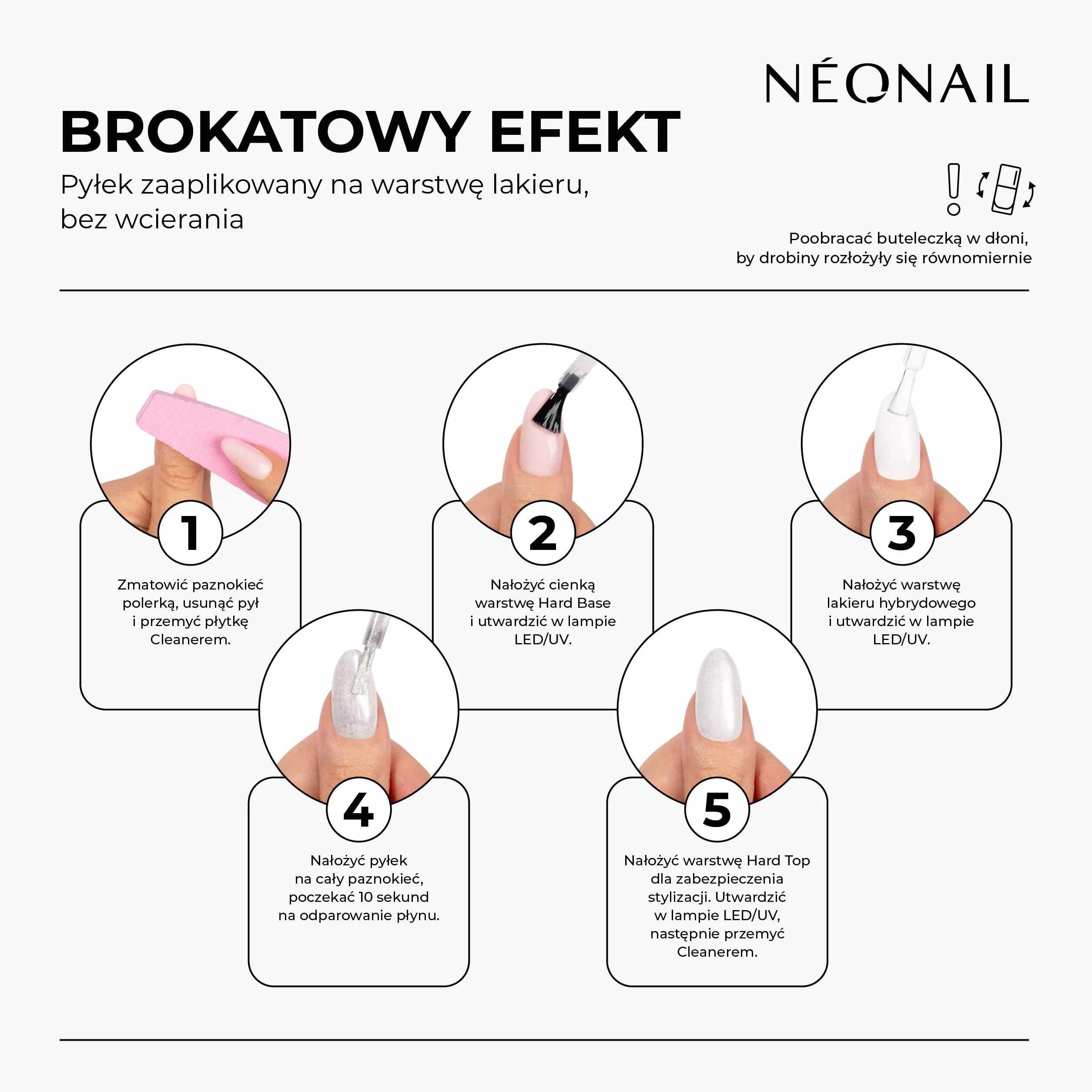 NEONAIL Pyłek w płynie Chameleon 01 - Liquid Nail Powder - Fioletowy, Niebieski - 6,5 ml
