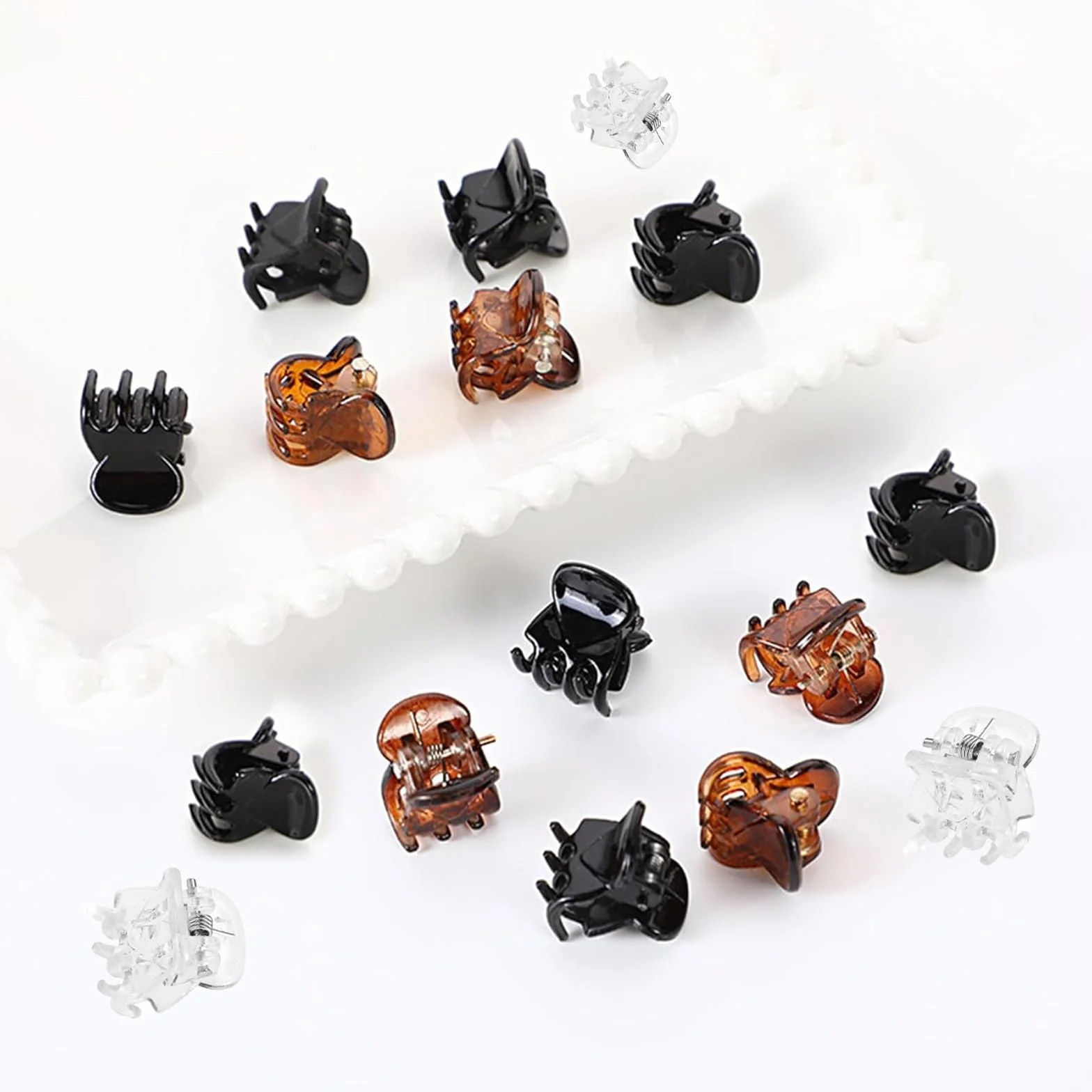 30 sztuk małych spinek do włosów, mini spinki do włosów, brązowe 1 cm, mini spinki do włosów, dla dzieci i dorosłych