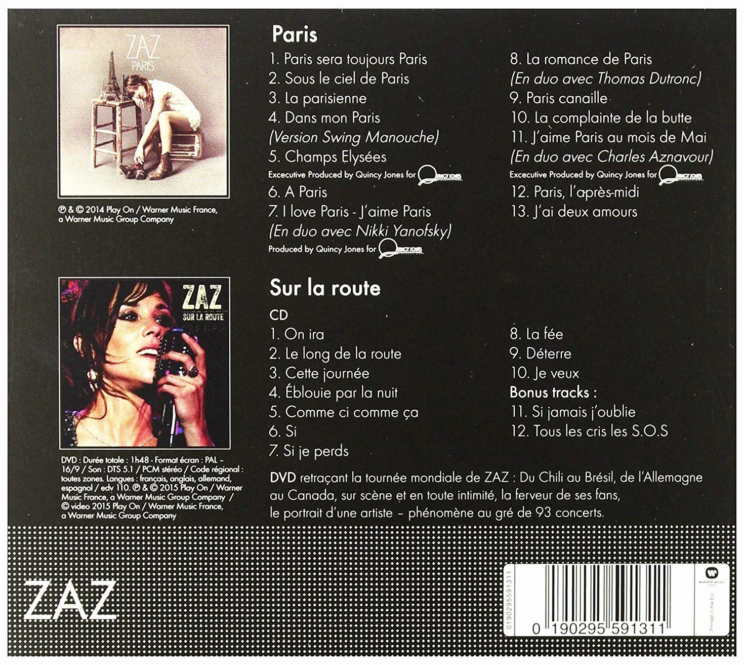 Zaz Boxset Paris & Sur La Route
