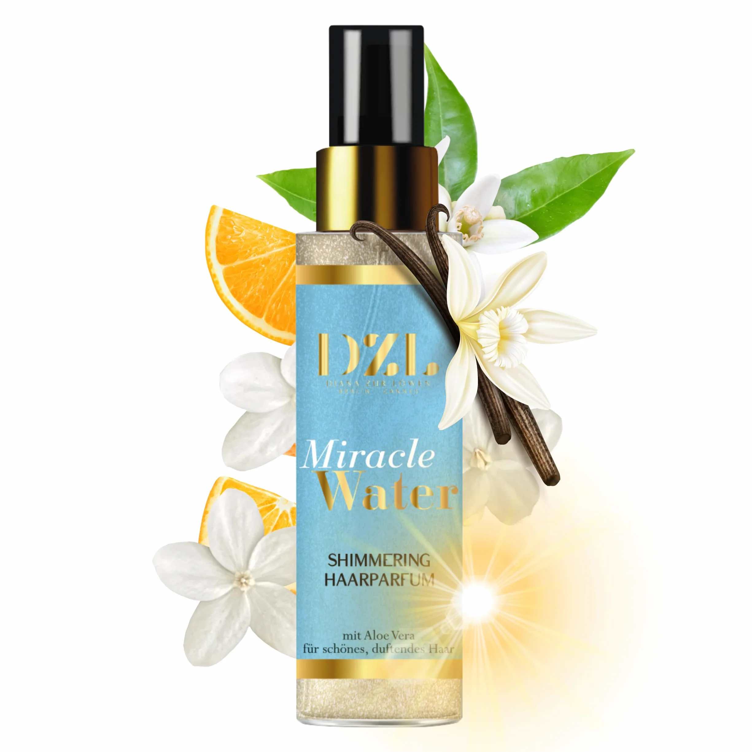 DZL Perfumy do włosów Miracle Water Brokat, 100 ml