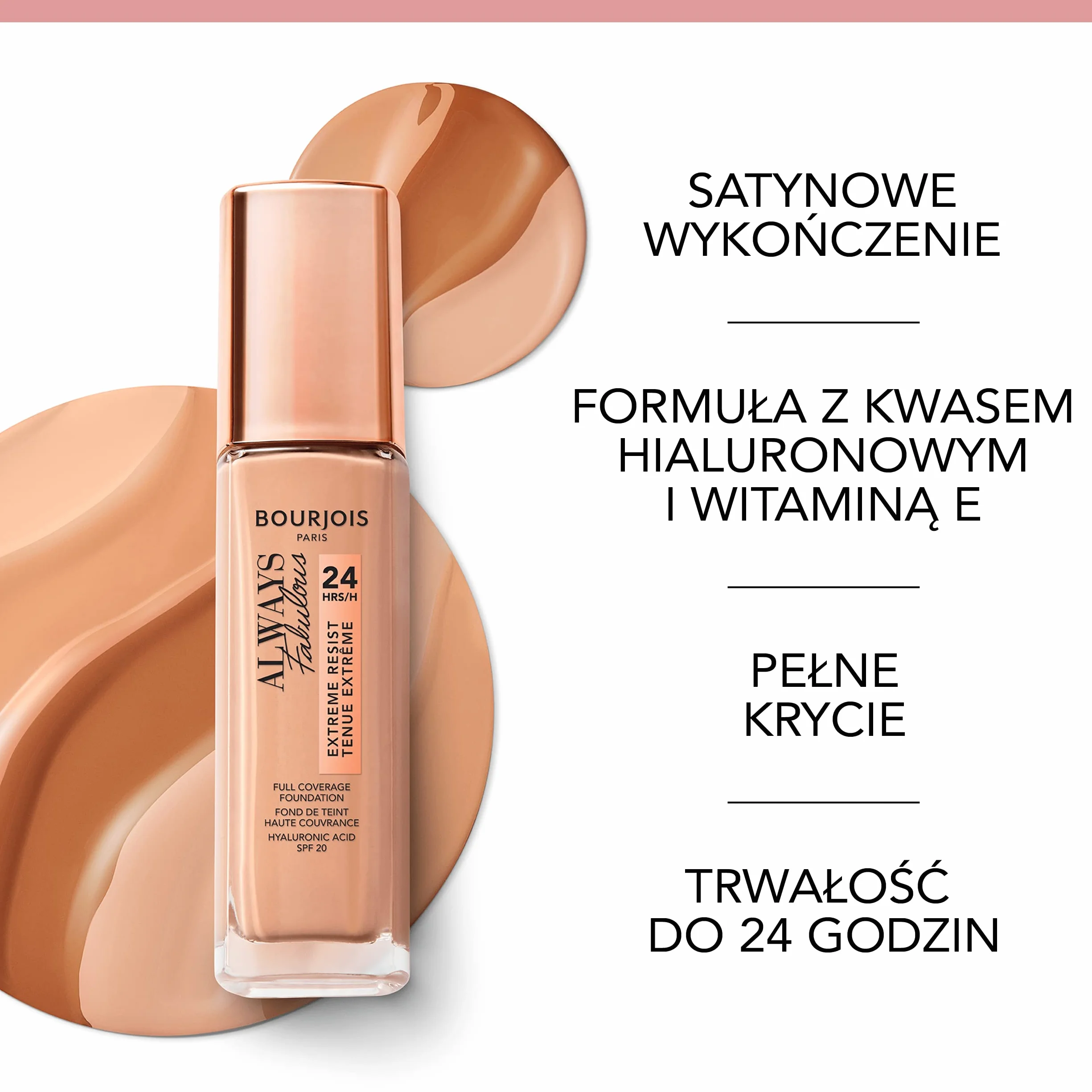Bourjois Always Fabulous podkład do twarzy 110 Light Vanilla 30ml