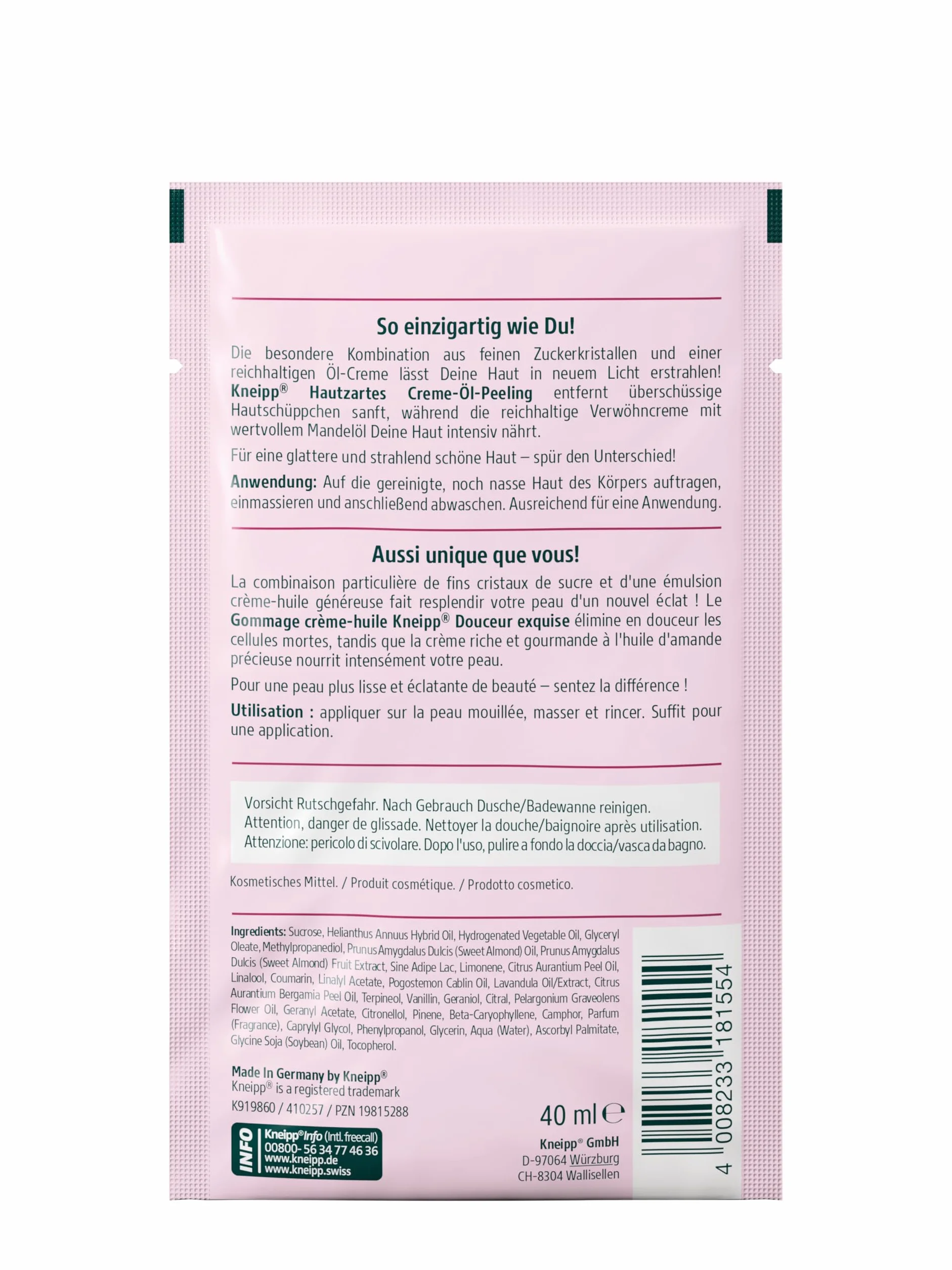 Kneipp peeling do ciała z olejkiem migdałowym 40 ml