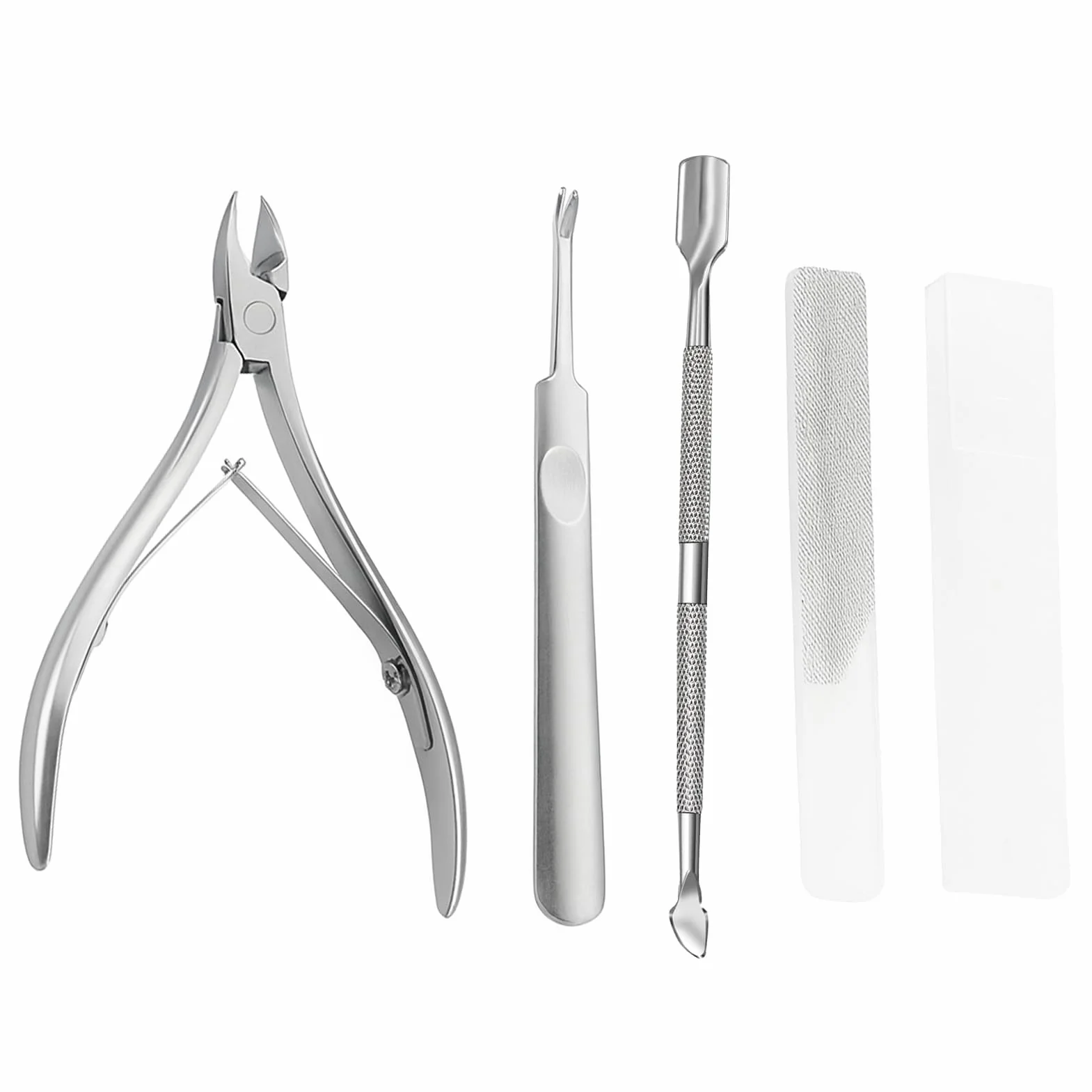 Szczypce do skórek, zestaw do pielęgnacji skórek - szczypce do cięcia skórek, widelcem do skórek, profesjonalne narzędzia do manicure pedicure