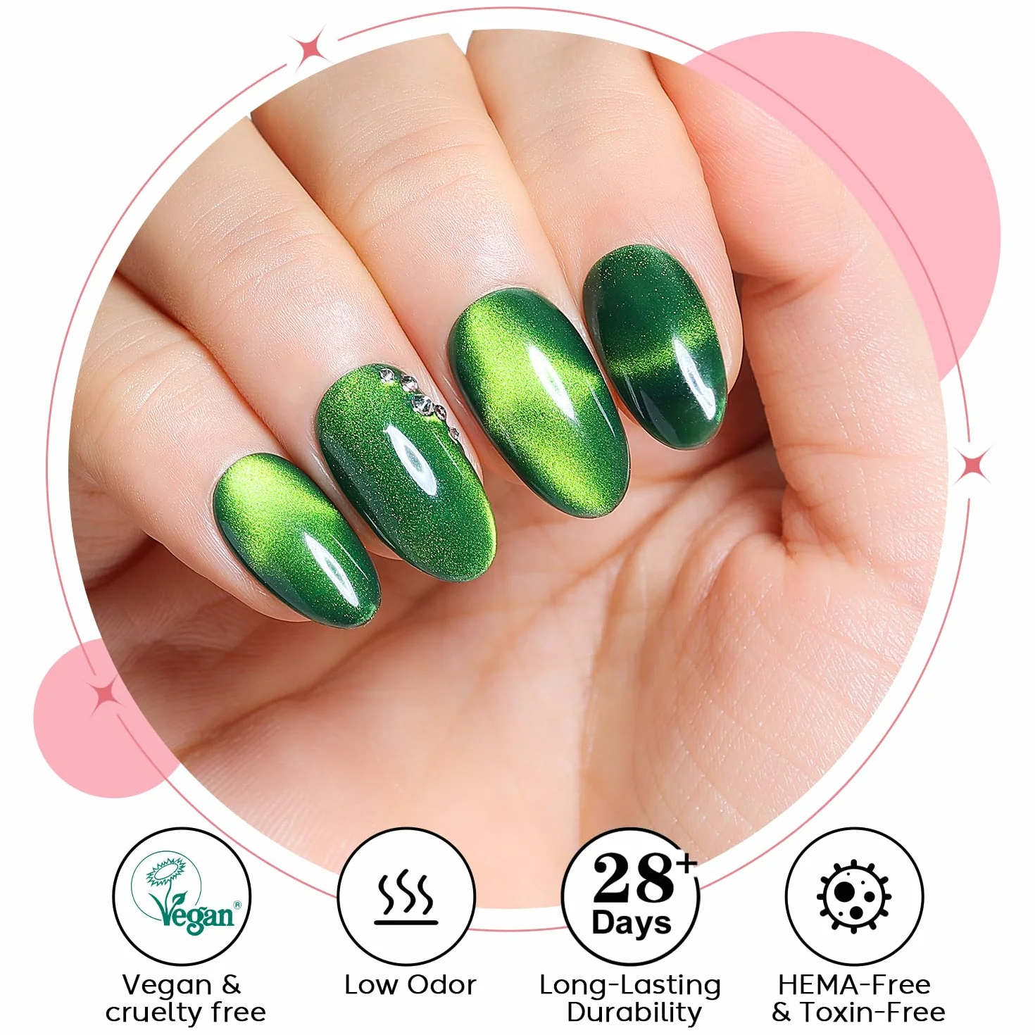 AIMEILI Cat Eye Gel lakier do paznokci UV LED 10 ml