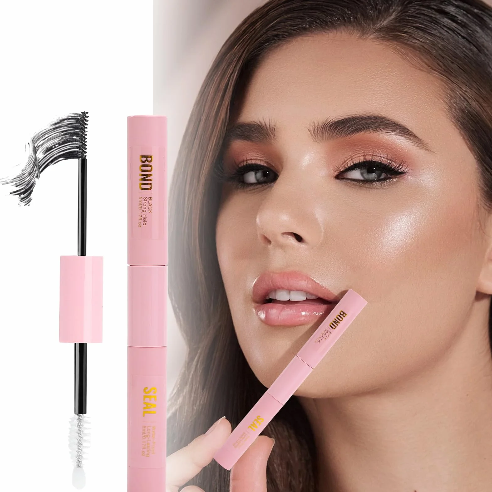 Klej do rzęs 2 w 1 Bond i Seal, czarny klej do przedłużania rzęs, wodoodporny i utrzymuje się przez 7 dni, Long Lasting Eyelash Glu, aplikacja DIY Beauty Home