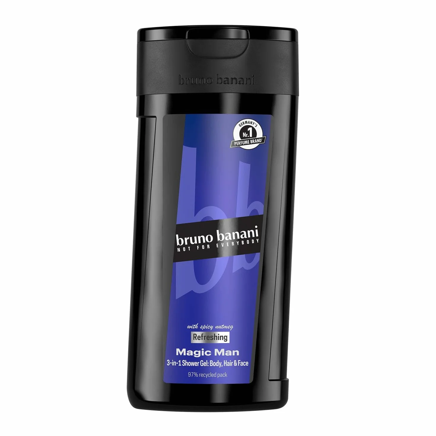 bruno banani Magic Man – żel pod prysznic do mycia ciała, twarzy i włosów dla mężczyzn, 250 ml