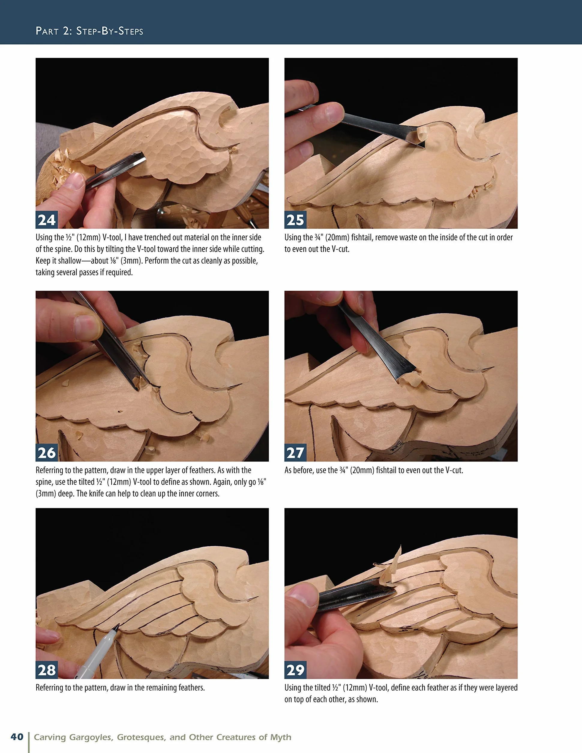 Carving Gargoyles, Grotesques, and Other Creatures of Myth: History, Lore, and 12 Artistic Patterns