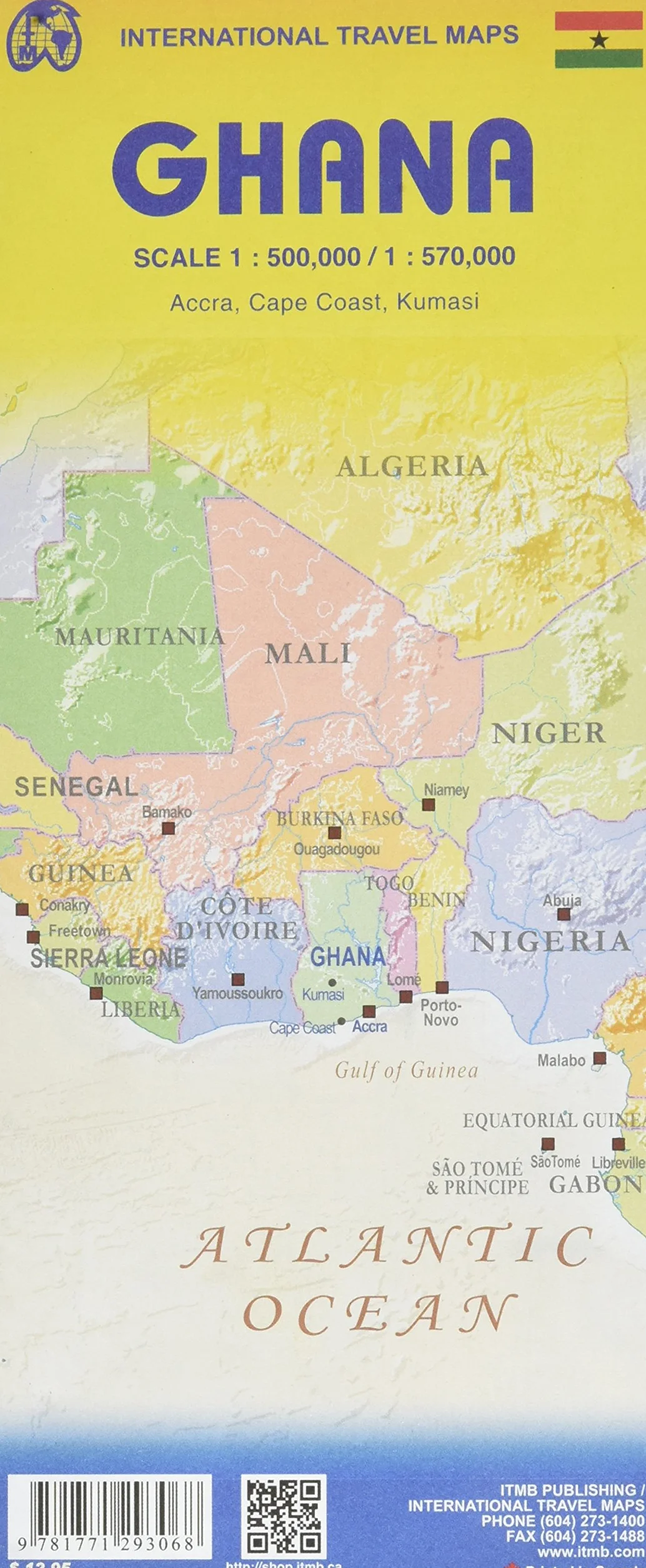 GHANA: A Travellers Reference Map
