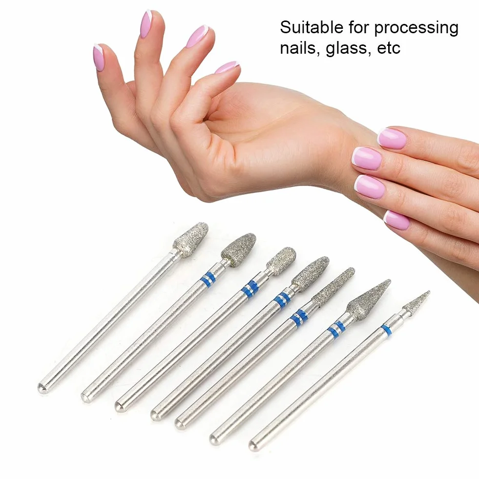 Głowica szlifierska Nail Art Manicure Akcesoria do wierteł, Końcówki wygładzające do Manicure Szlifowanie i przycinanie paznokci Pilnik Narzędzia arty