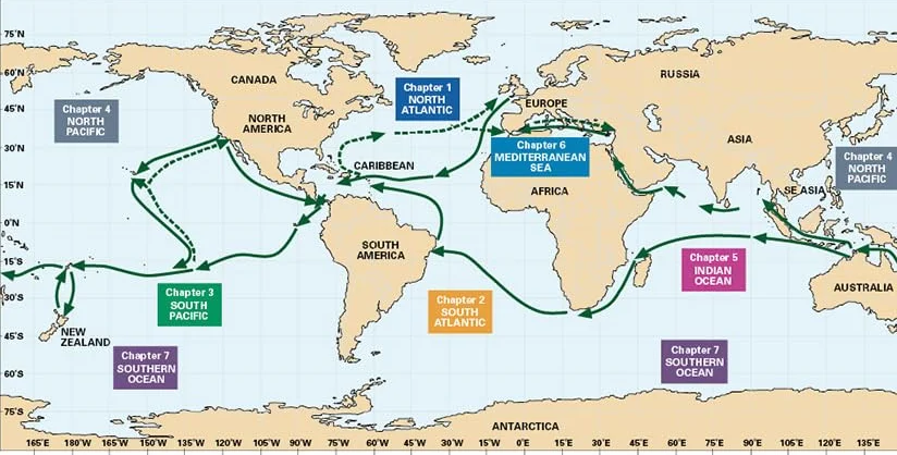 Ocean Passages and Landfalls: Cruising routes of the world
