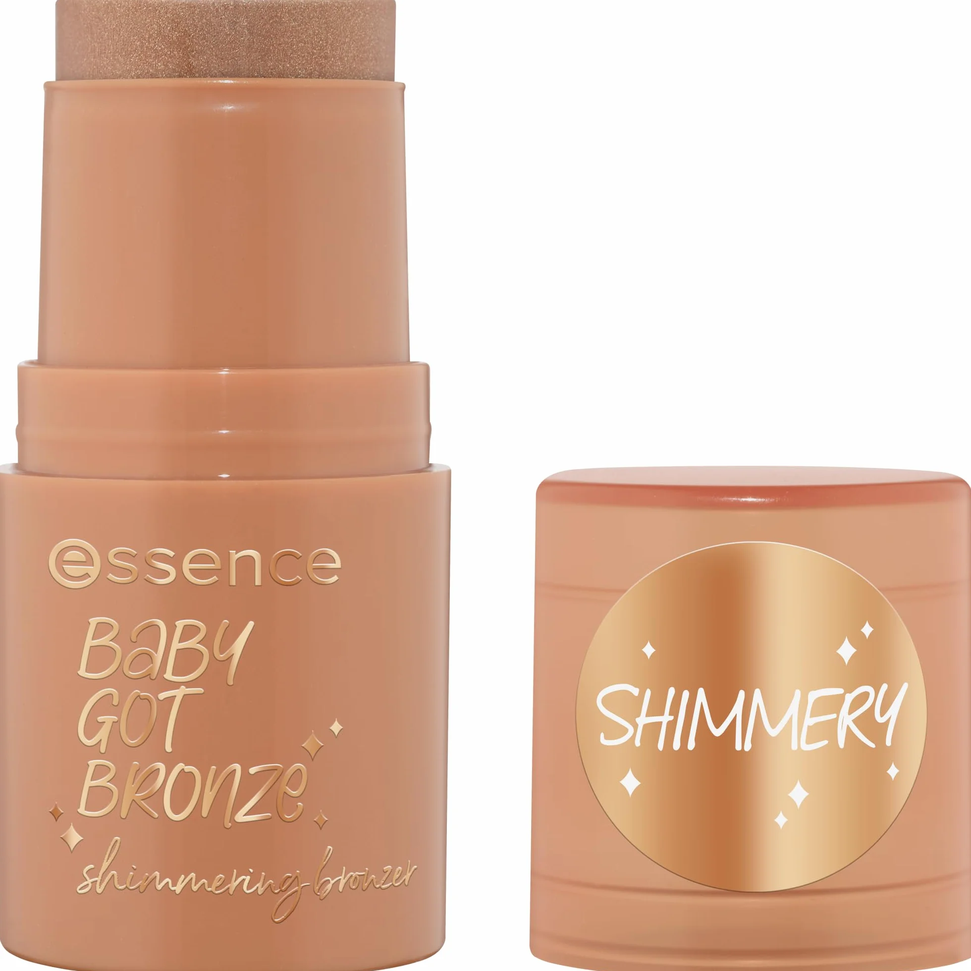 essence Połyskujący bronzer BABY GOT BRONZE, natychmiastowy wynik, naturalny, mieniący się (5.5g)