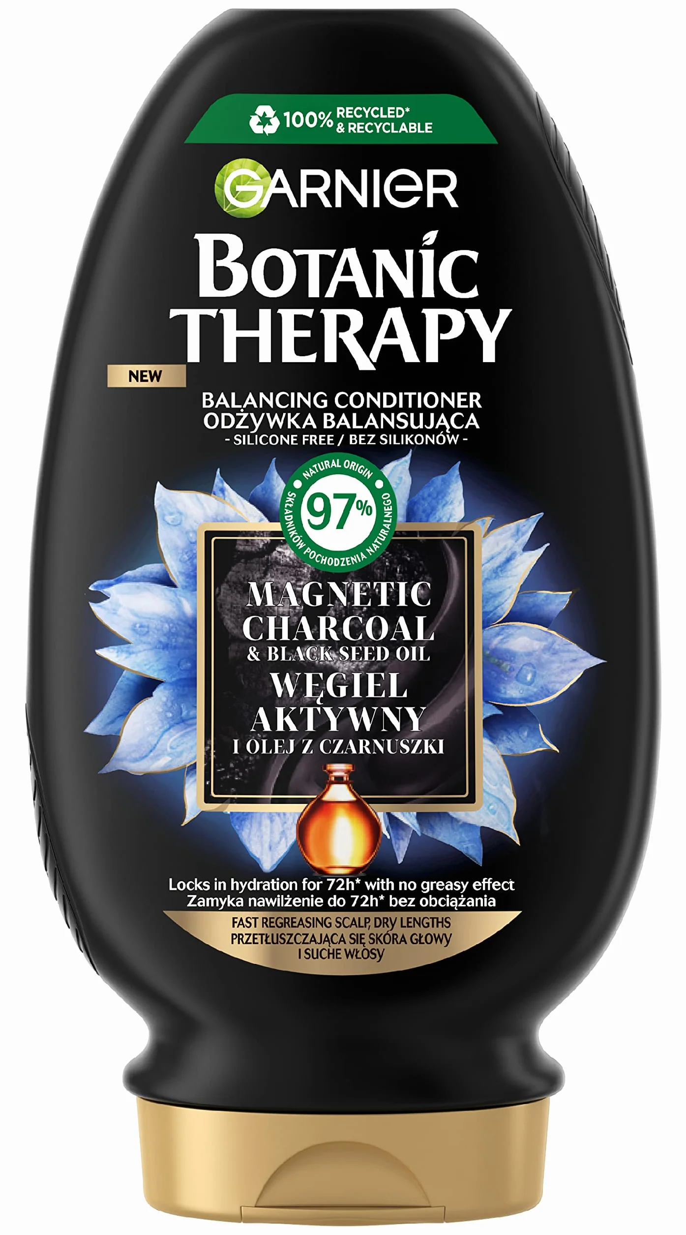 Garnier Botanic Therapy odżywka do włosów Węgiel Aktywny i Olej z Czarnuszki 200 ml