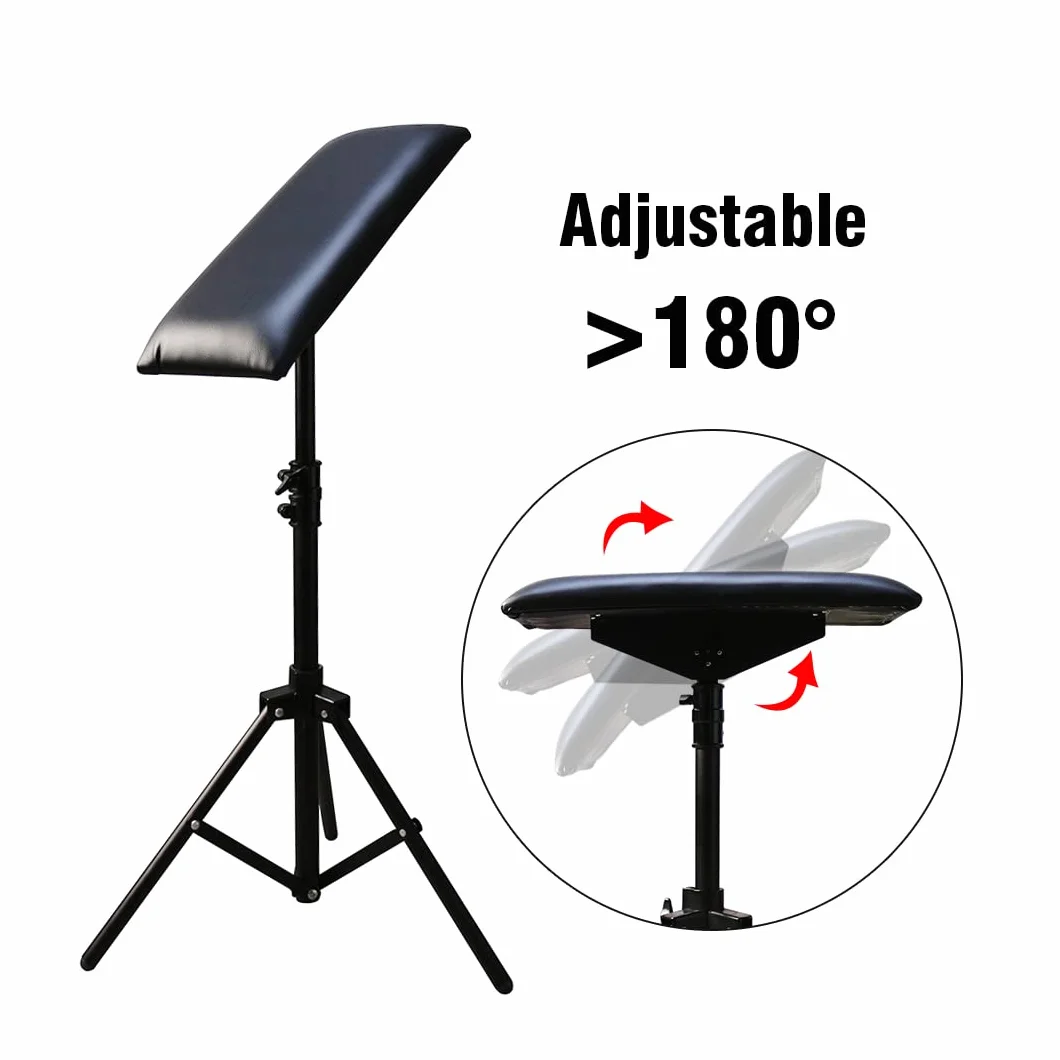 Armrest Tattoo Arm Reszta Leg Stand Heavy Duty Height Adjustable Hand Lever Tattotoo podłokietnik (czarny)