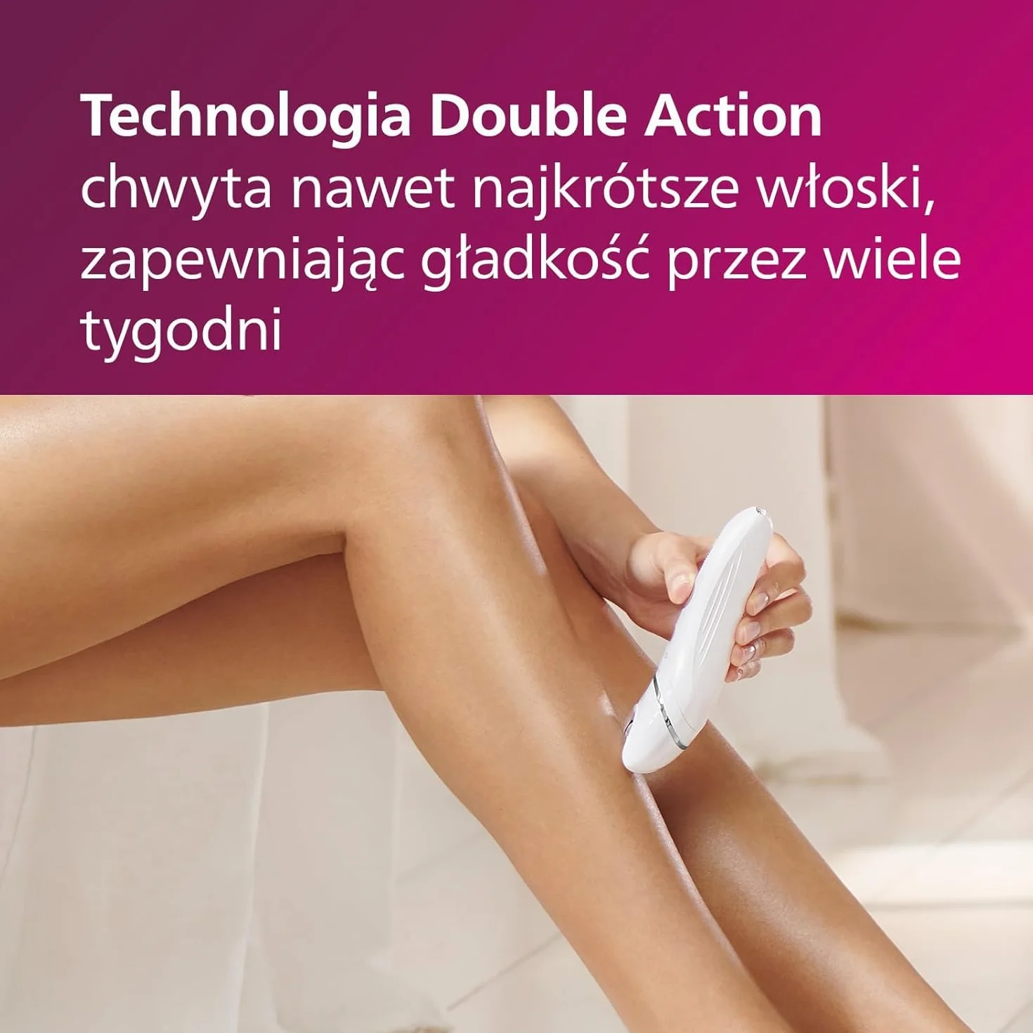 Philips Depilator serii 8000 BRE735/00 bezprzewodowy na mokro i sucho z 8 akcesoriami
