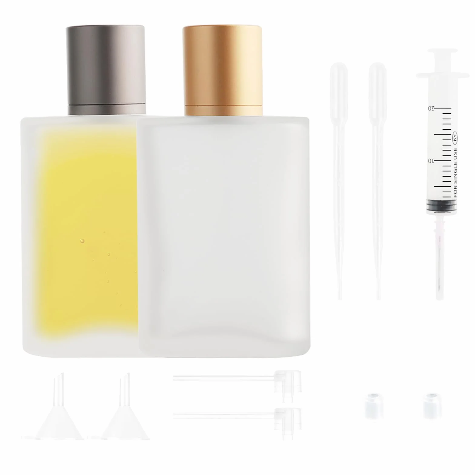 Butelki na perfumy 100 ml szklane puste przenośny rozpylacz zestaw 2 sztuki