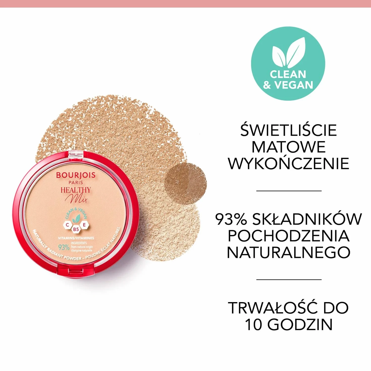 Bourjois Healthy Mix Clean Puder 02 Vanilla 11 g