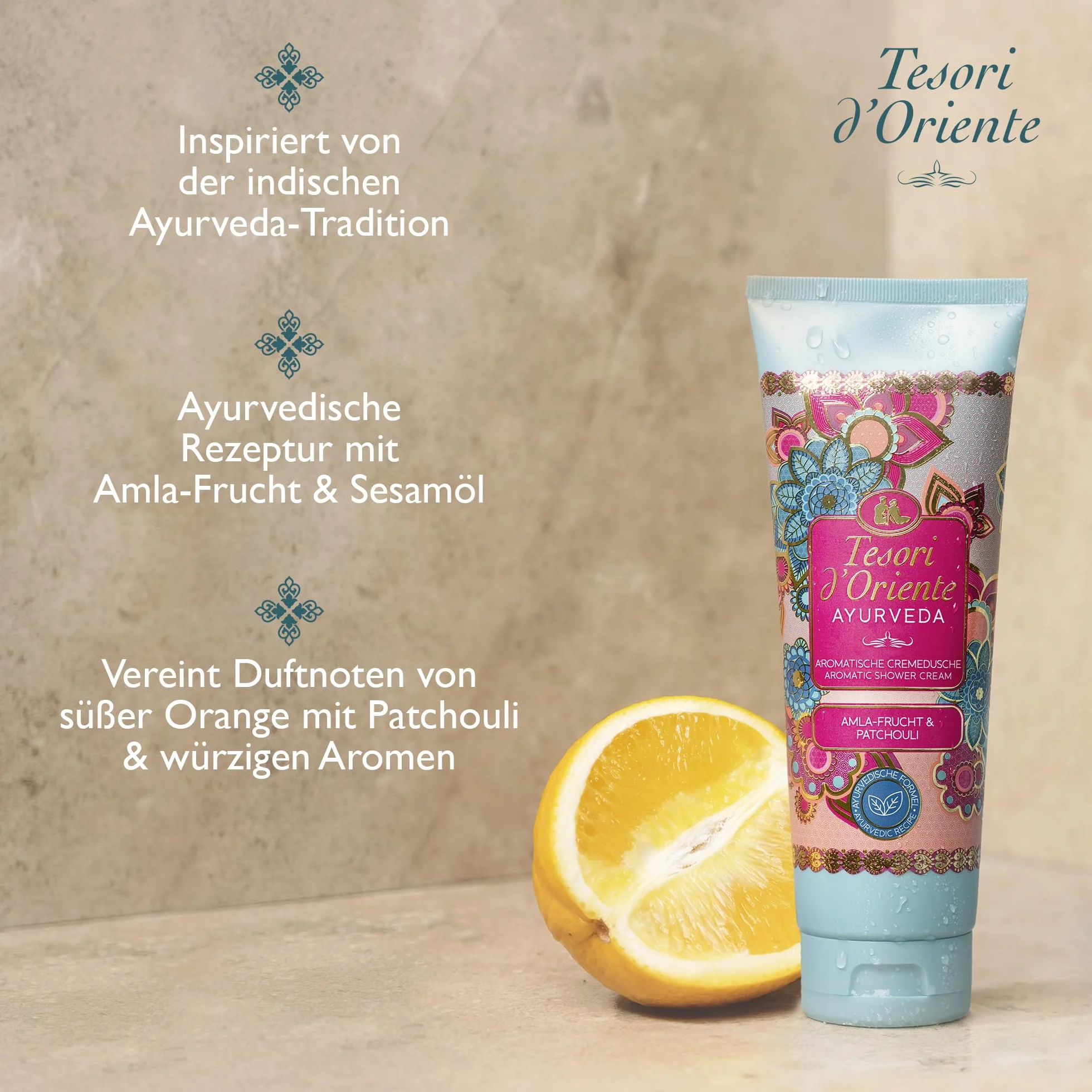 TESORI D'ORIENTE Zestaw upominkowy pod prysznic 3 x 75 ml Ayurveda Persian Dream Bizantium