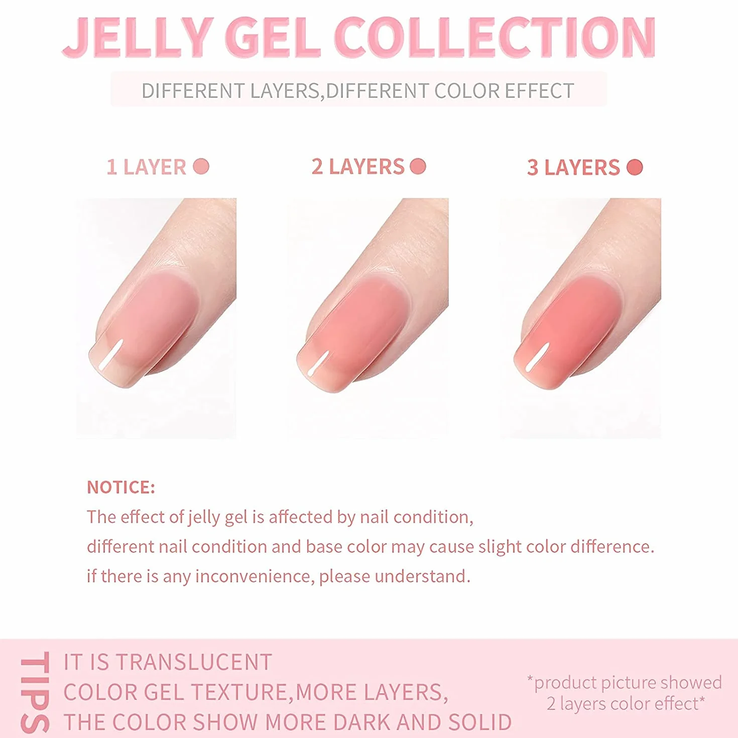 Vishine Półtrwały lakier do paznokci brokatowy UV LED Nude 8 ml