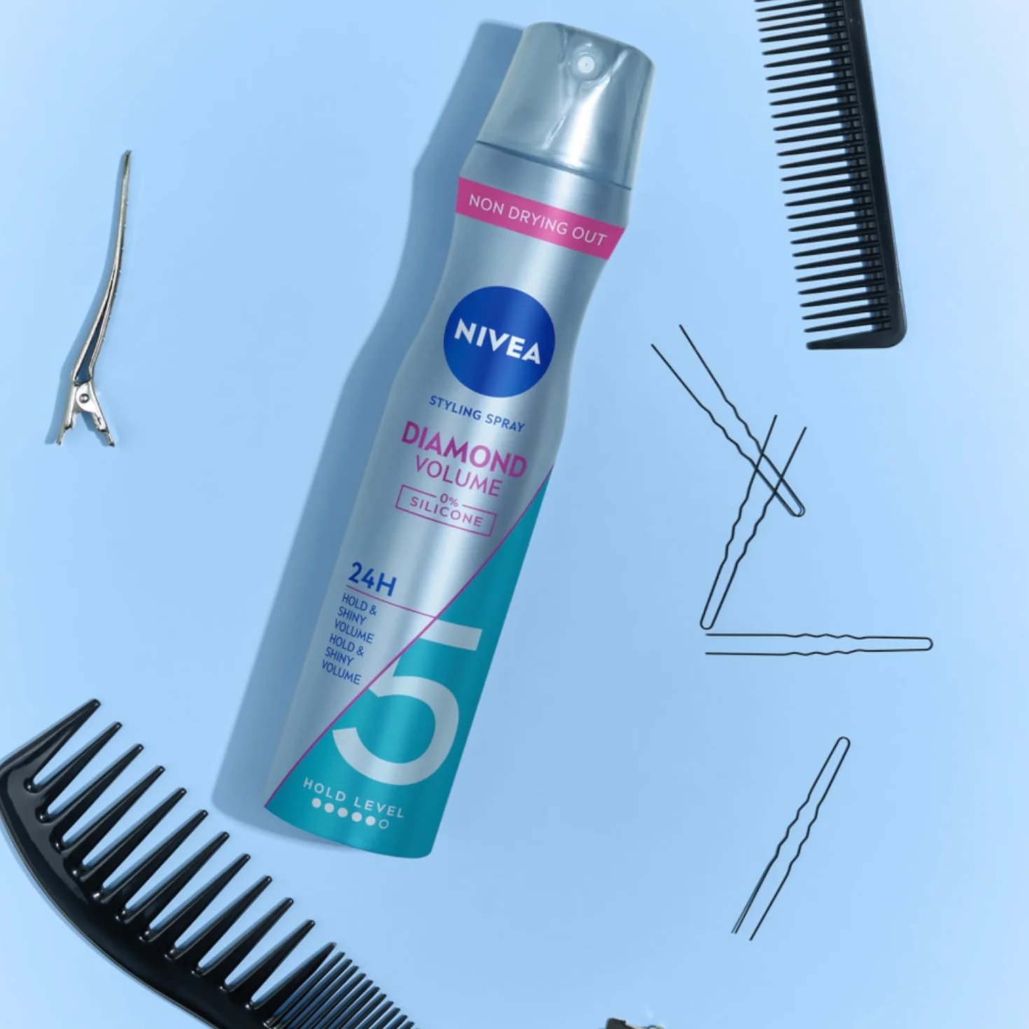 NIVEA Diamond Volume Care Lakier do włosów 250 ml