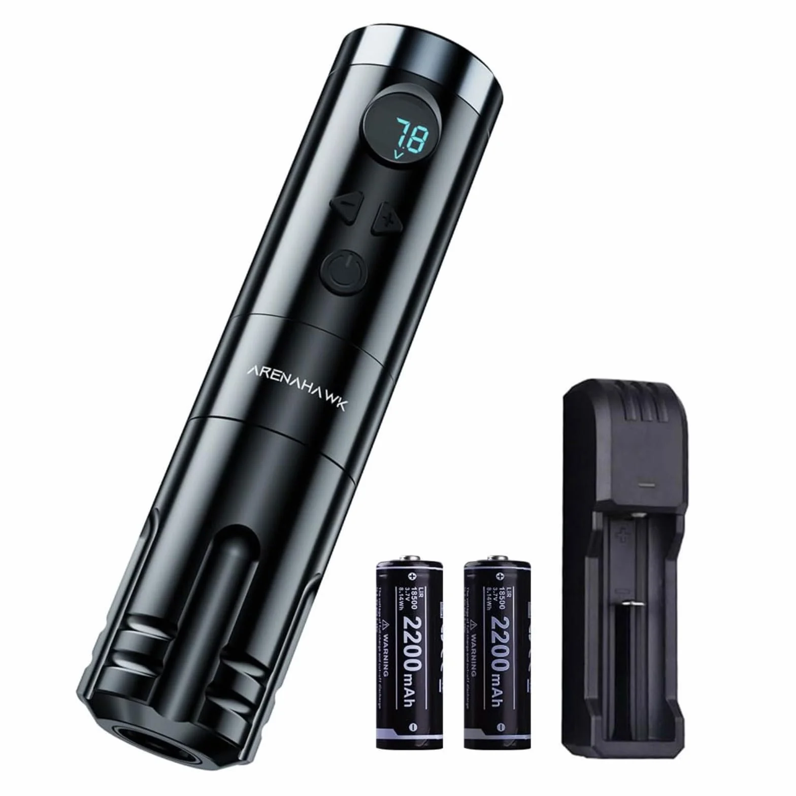 Wireless Tattoo Pen Maschine Set Rotary Battery with 2 Batteries 4mm