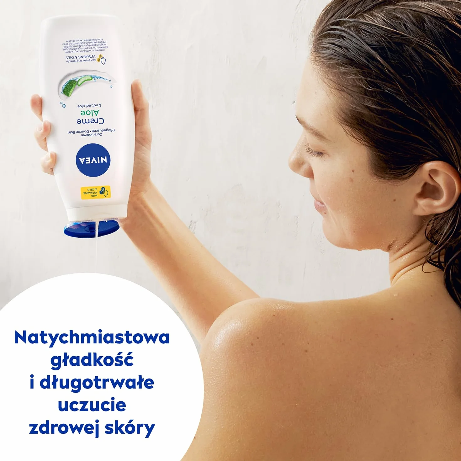 NIVEA Creme Aloe Kremowy żel pod prysznic do ciała 750 ml