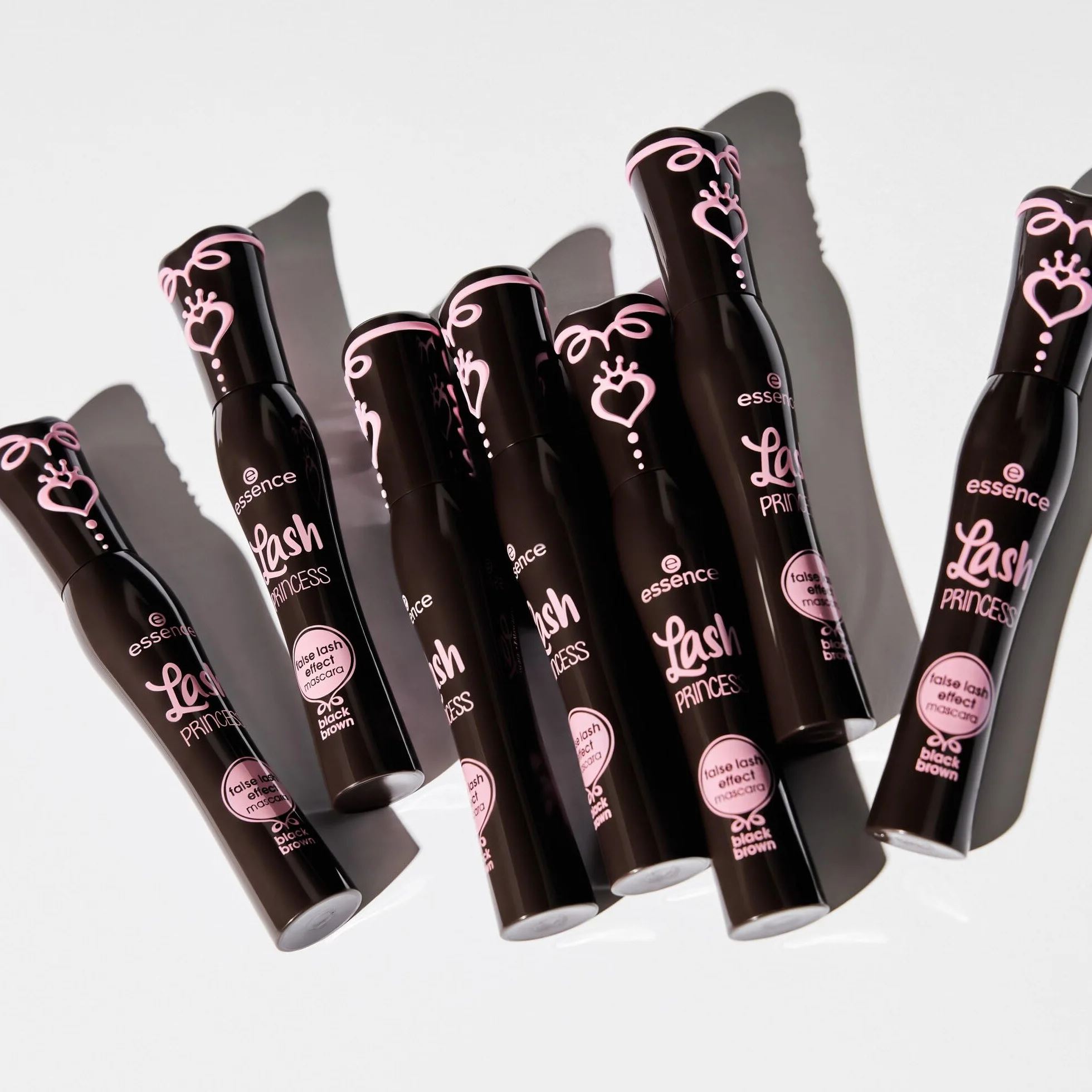 essence Brązowo-czarna maskara do rzęs Lash PRINCESS false lash effect, zwiększenie objętości, efekt sztucznych rzęs, konturowanie, wydłużanie (12ml)