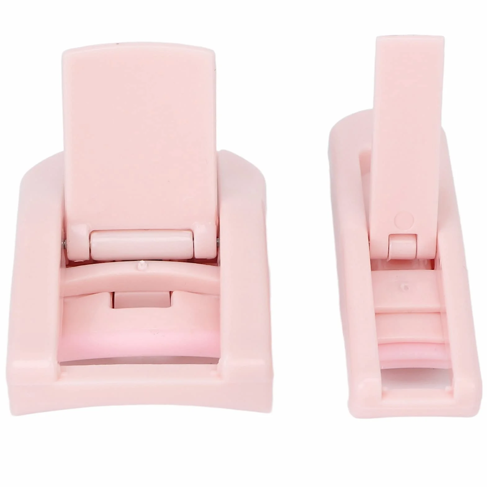 Aramox Mini Lash Curler, Przenośna Lekka Curler Rzęs, Ulepszony Efekt 3D z Wymiennym Silikonowym Paskiem do Podróży i Urody (PINK)