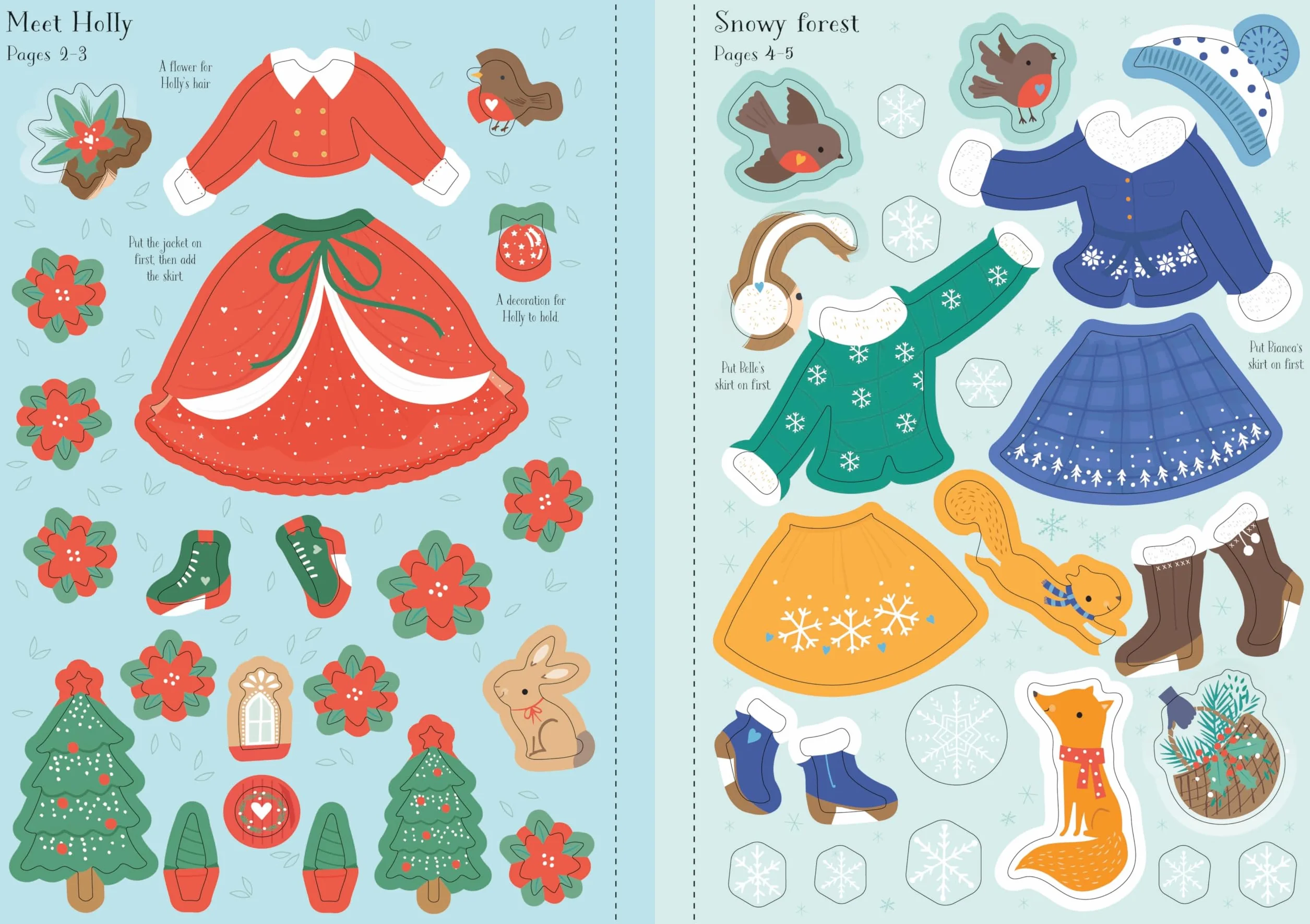 Little Sticker Dolly Dressing Christmas