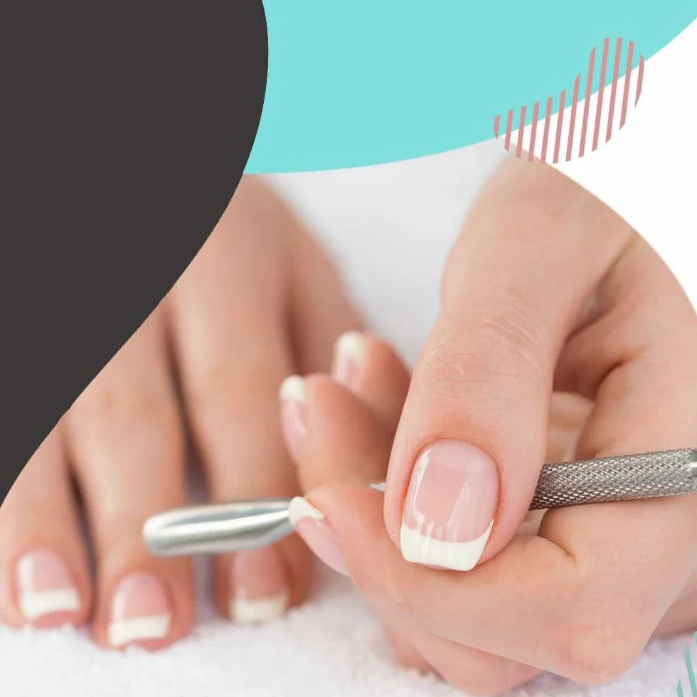 Obcinacz do skórek ze stali nierdzewnej Popychacz do paznokci Skrobak do paznokci Manicure Pedicure