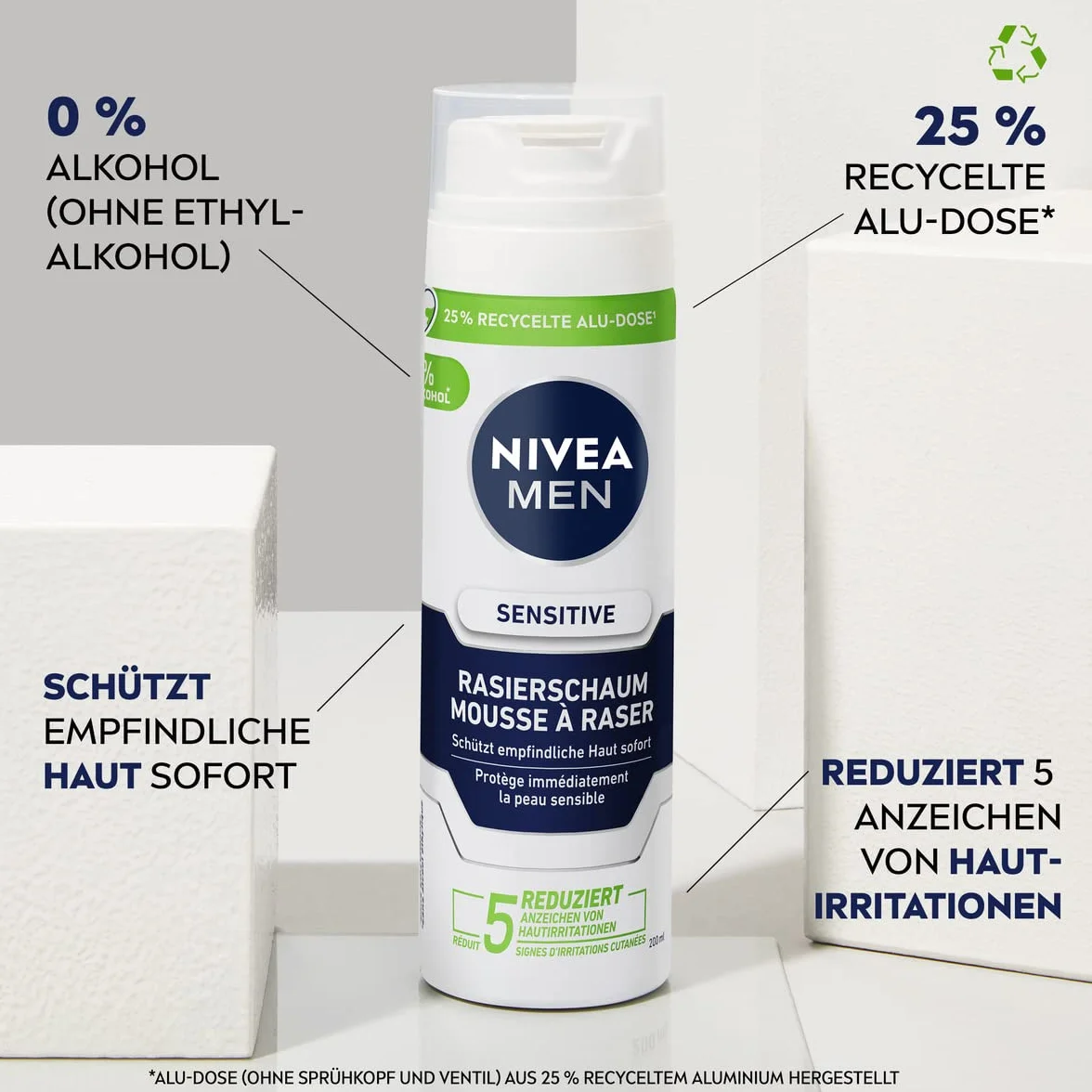 NIVEA MEN Sensitive Shaving Foam