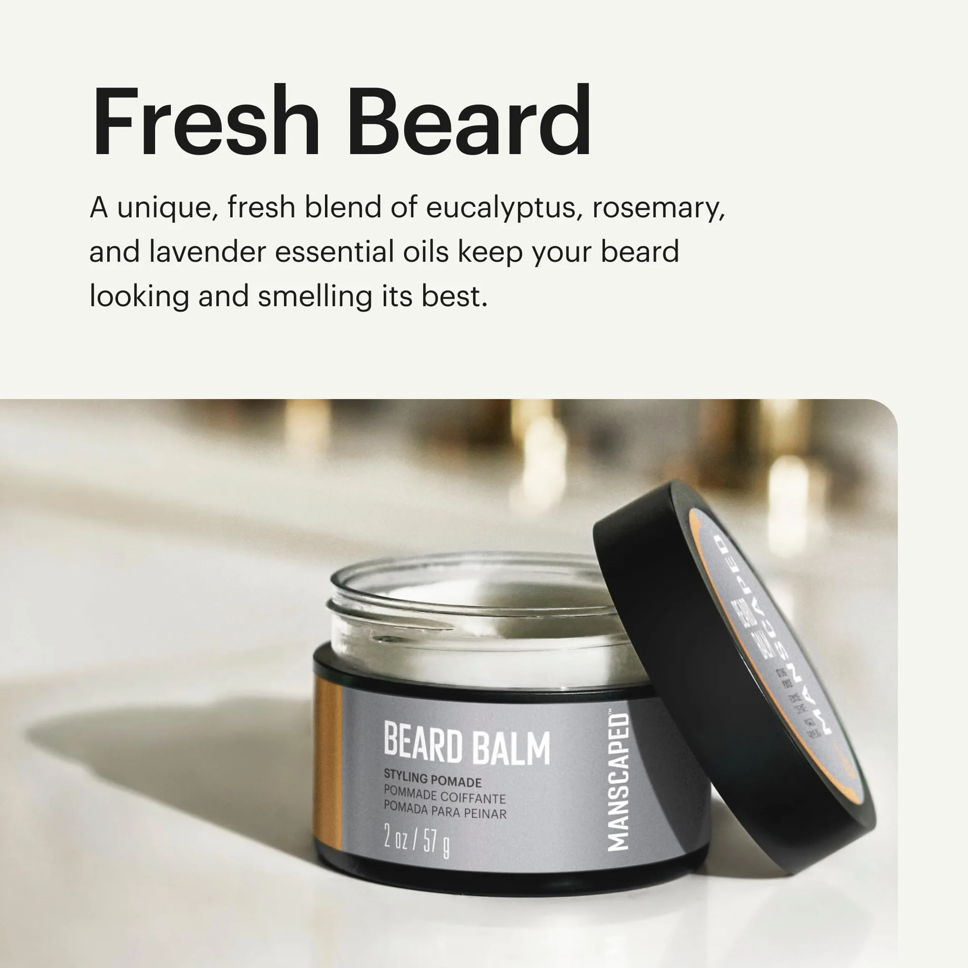 MANSCAPED® Balsam do brody z masłem shea, olejem kokosowym i woskiem pszczelim (57 g)