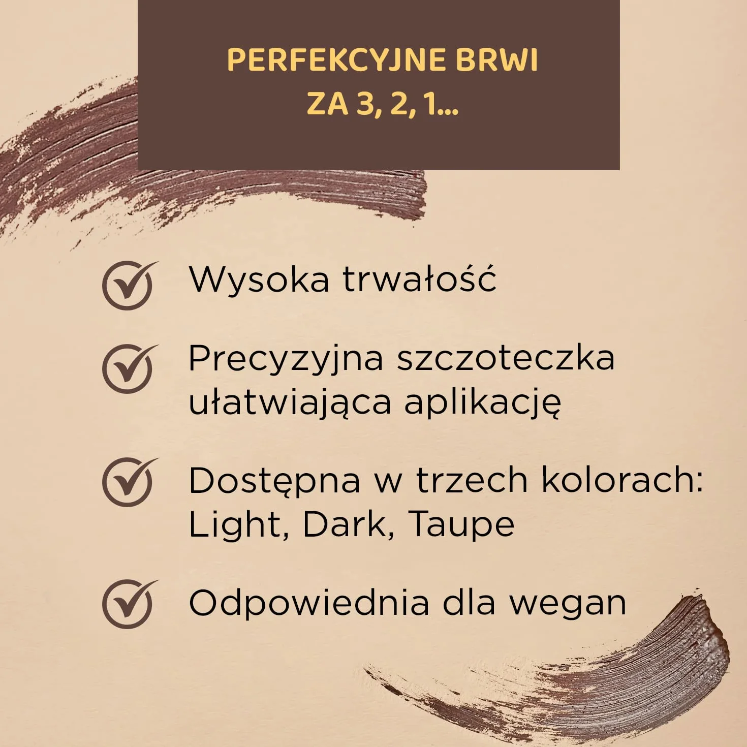 Eveline Cosmetics Brow & go! Maskara do brwi No 01 light
