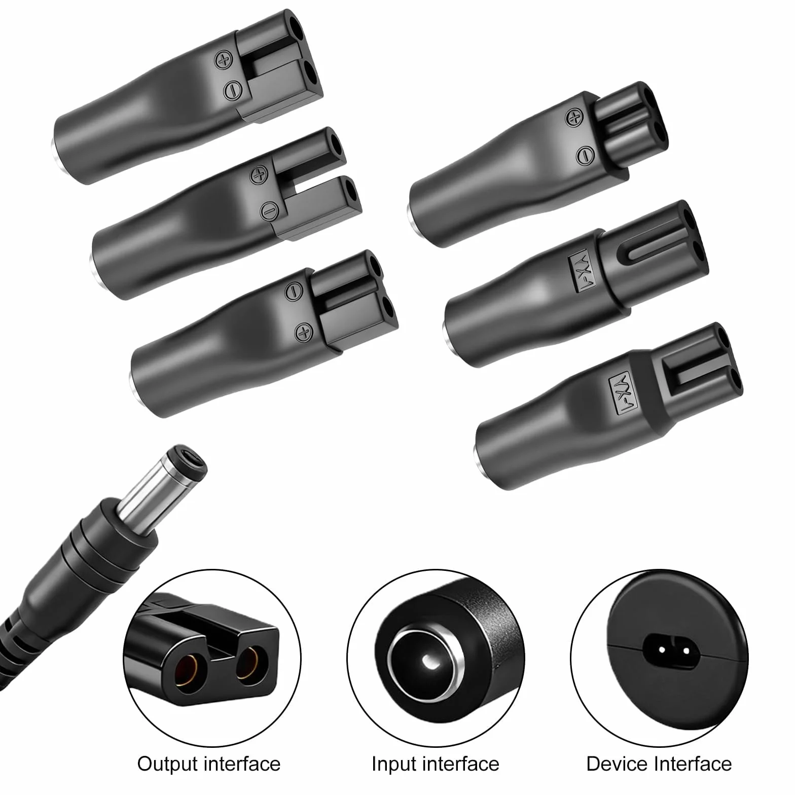 Flintronic Uniwersalny kabel zasilający USB 5V z 6 wtyczkami do Philips Norelco 7000/5000/3000