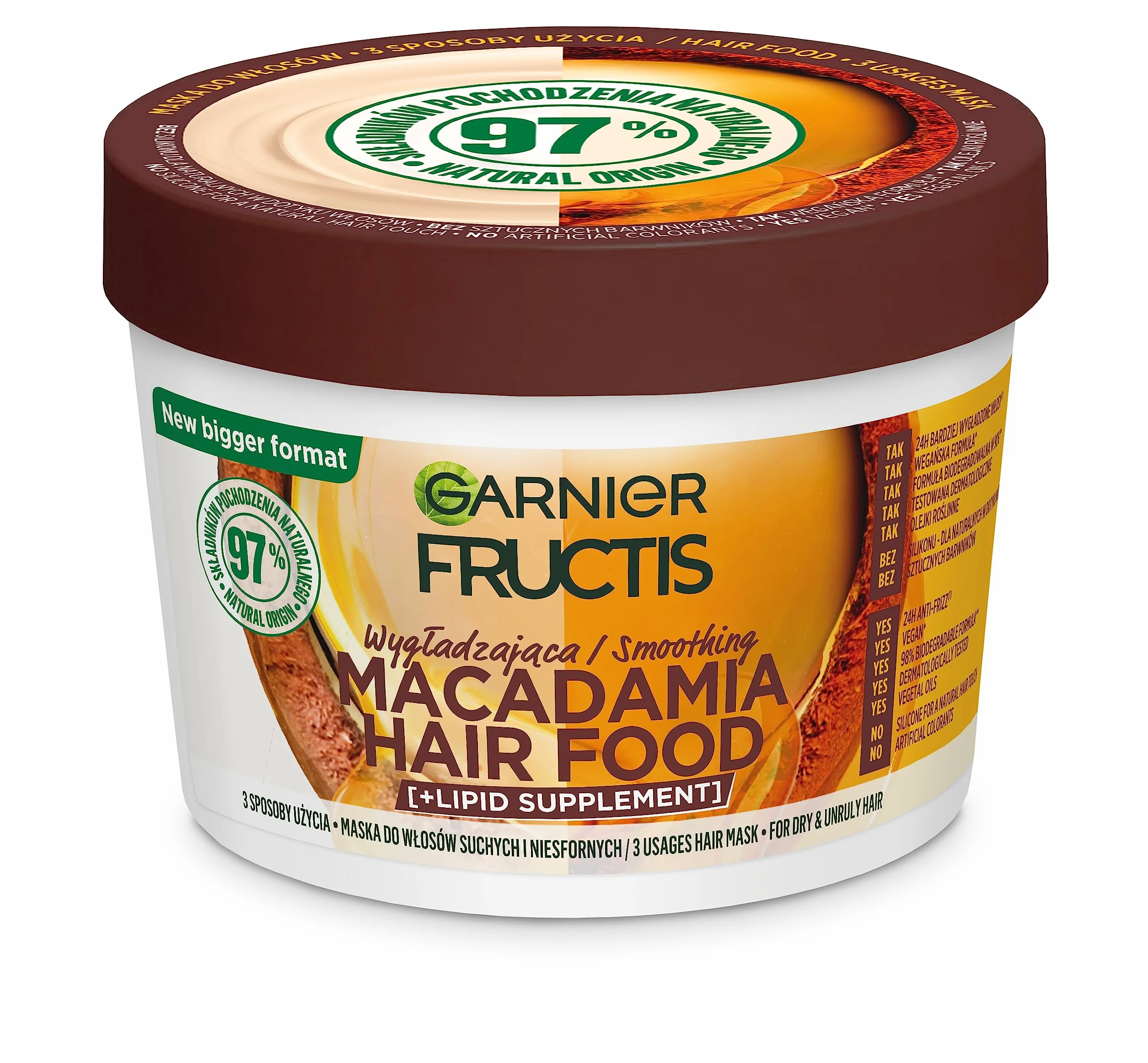 Garnier Fructis Hair Food Macadamia Maska do włosów suchych 400 ml