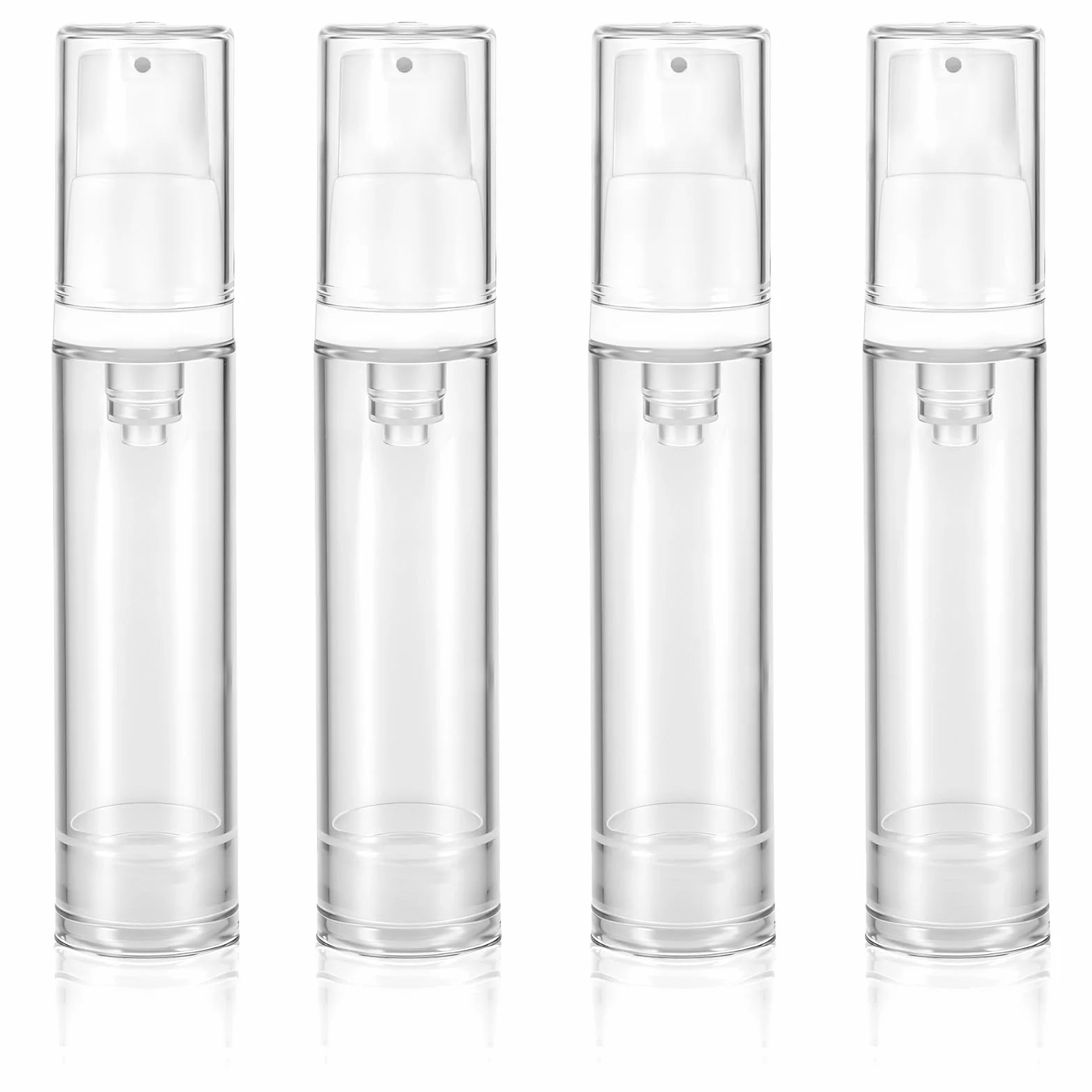 4 sztuki pustego pompkowca bez powietrza, mała pompkowa butelka pusta, butelka podróżna do podawania, przenośny pompkowy 10ml, próżniowy pojemnik na kosmetyki, butelka podróżna do napełnienia, mała