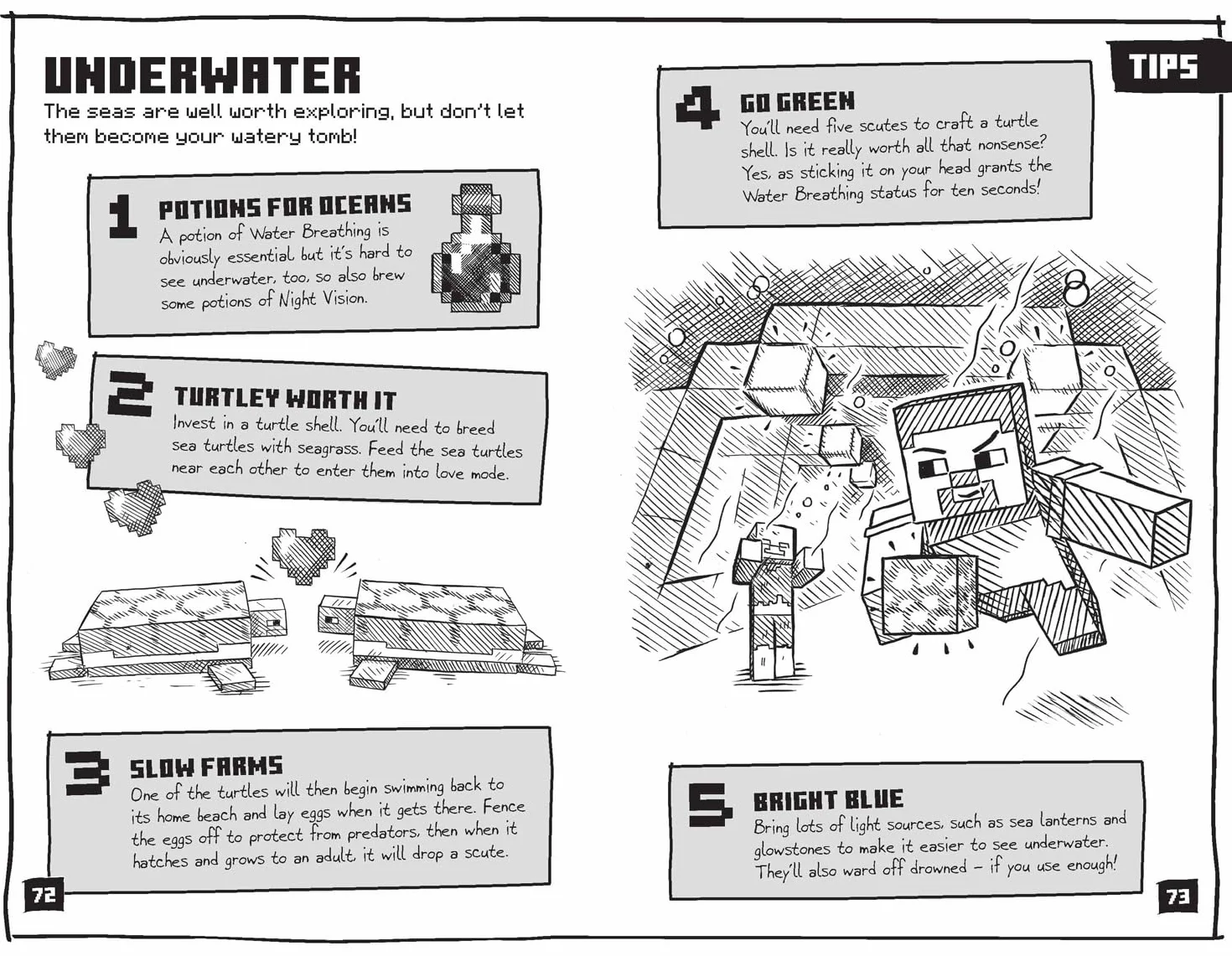 Minecraft Tips, Tricks and Hacks: The official illustrated guide to Minecraft. Full of gaming tips, it’s the perfect gift for kids and families to enjoy!