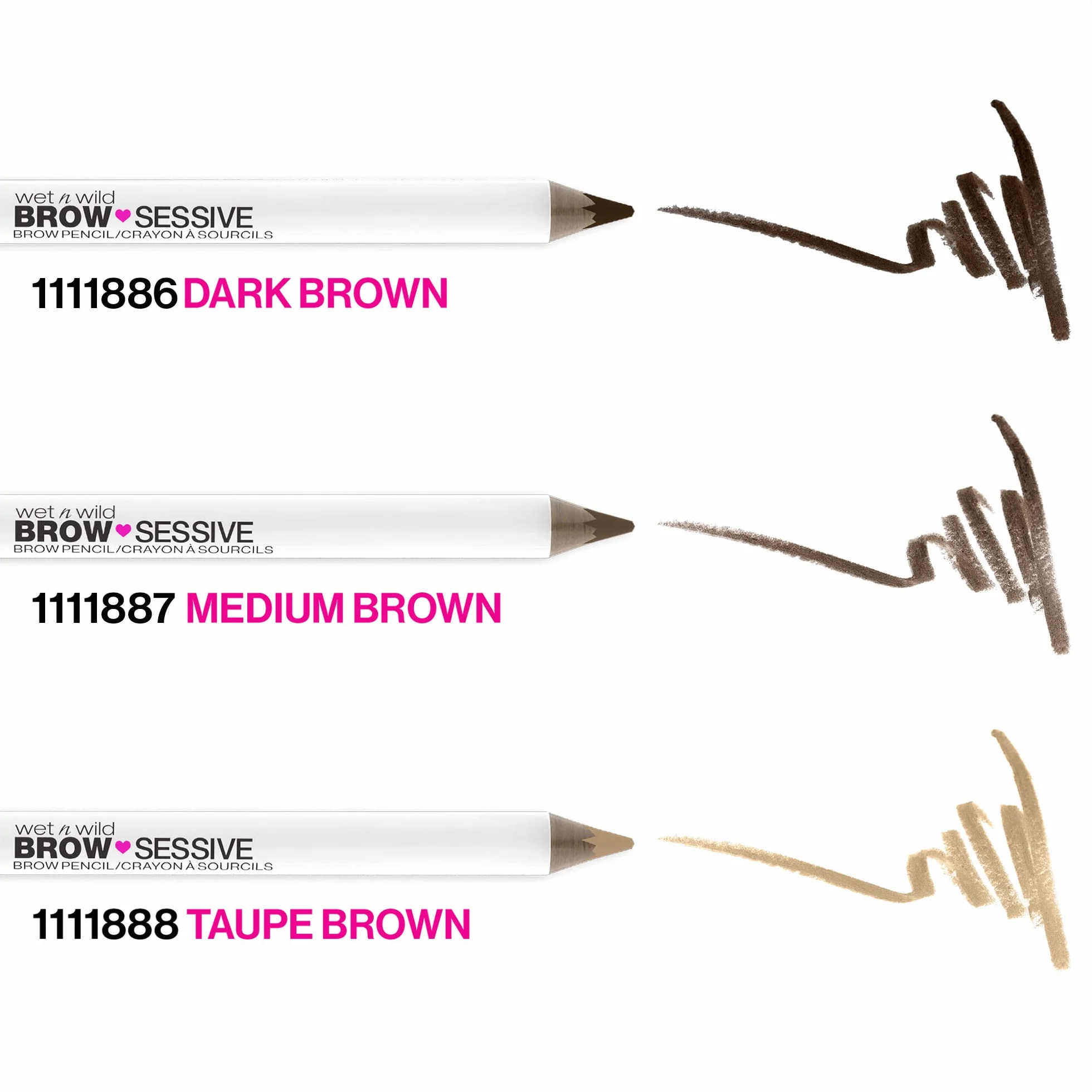 Wet n Wild, Kredka do Brwi Brow-Sessive, Kredka do Brwi z Dwoma Końcówkami i Szczoteczką do Cienkich i Grubych Brwi, Naturalny Wygląd, Możliwość Budowania Koloru, Odcień Medium Brown