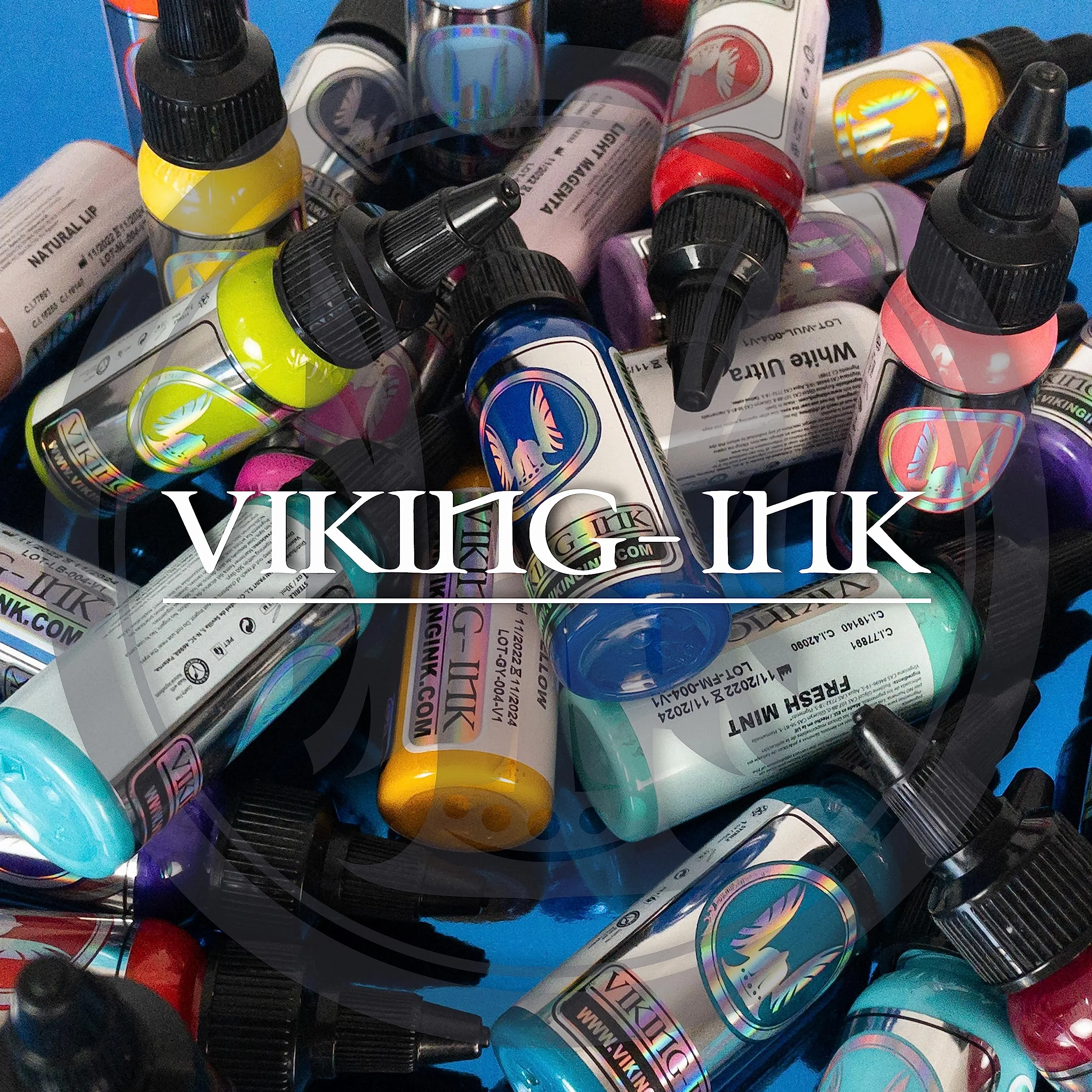 Tusz do tatuażu Atrament wikingów niebieski 30 ml