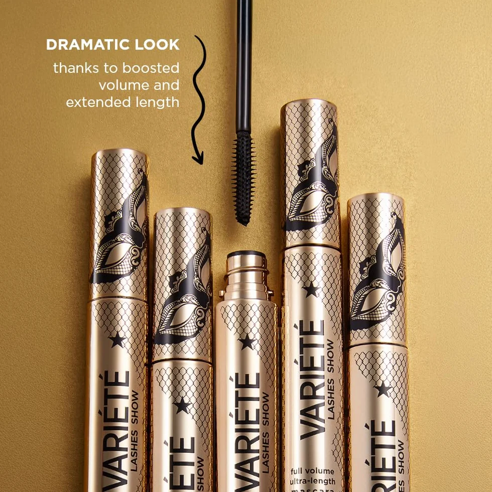 Eveline Cosmetics Variété Lashes Show długotrwały tusz do rzęs zwiększający objętość 10ml Czarny