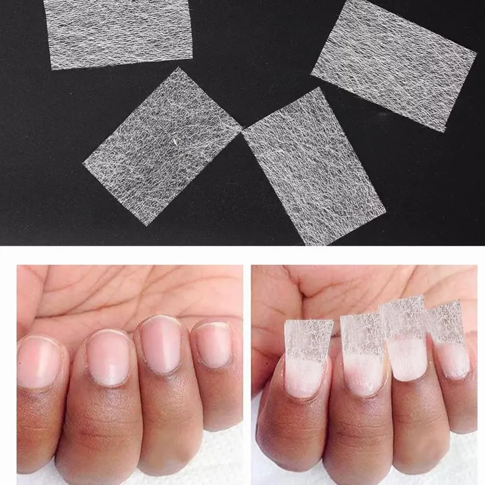 50 sztuk Przedłużanie paznokci z włókna szklanego DIY Nail Art Akrylowa naprawa żelowych paznokci akcesoria do przedłużania paznokci