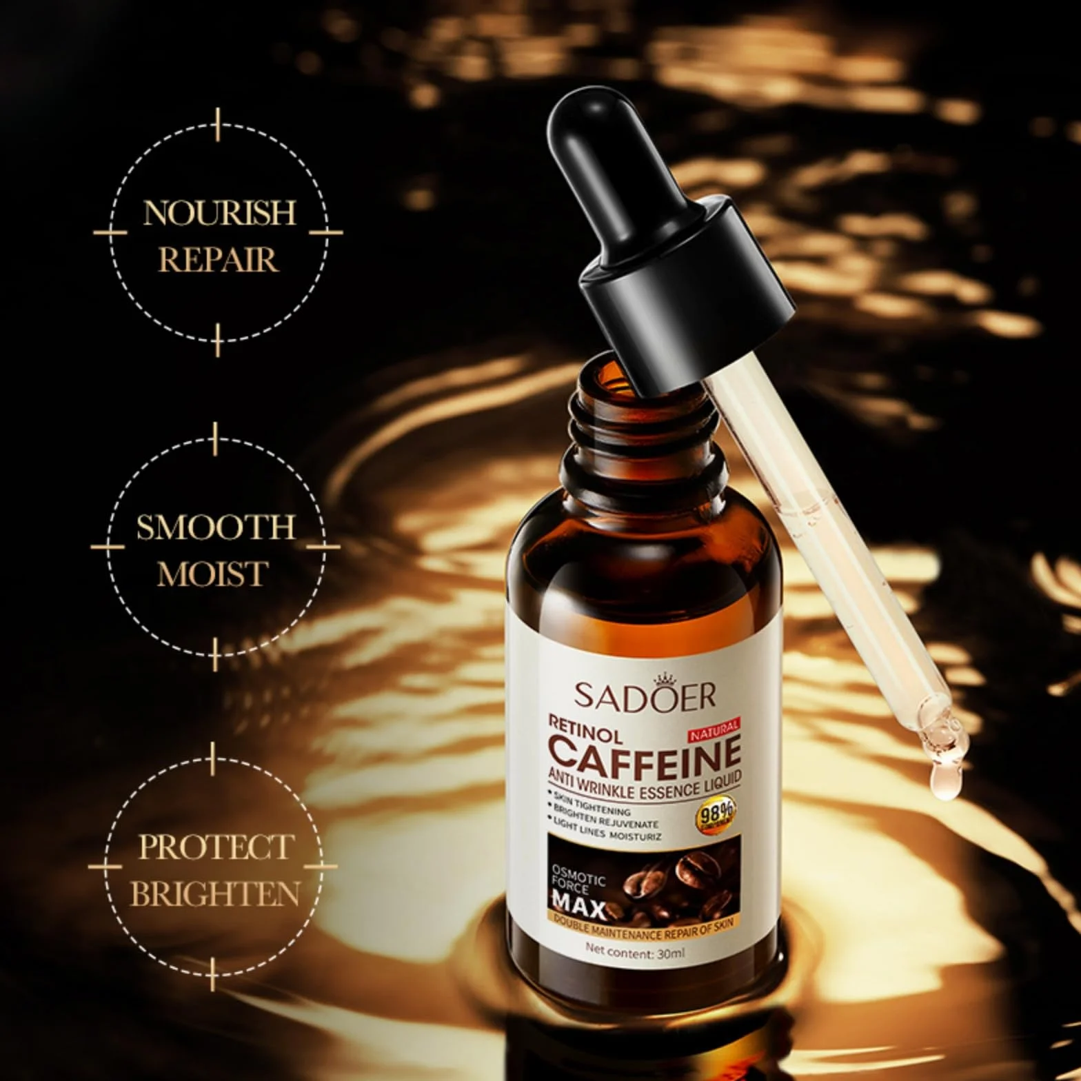 Serum z retinolem przeciwzmarszczkowe pod oczy z kwasem hialuronowym i niacynamidem 30 ml