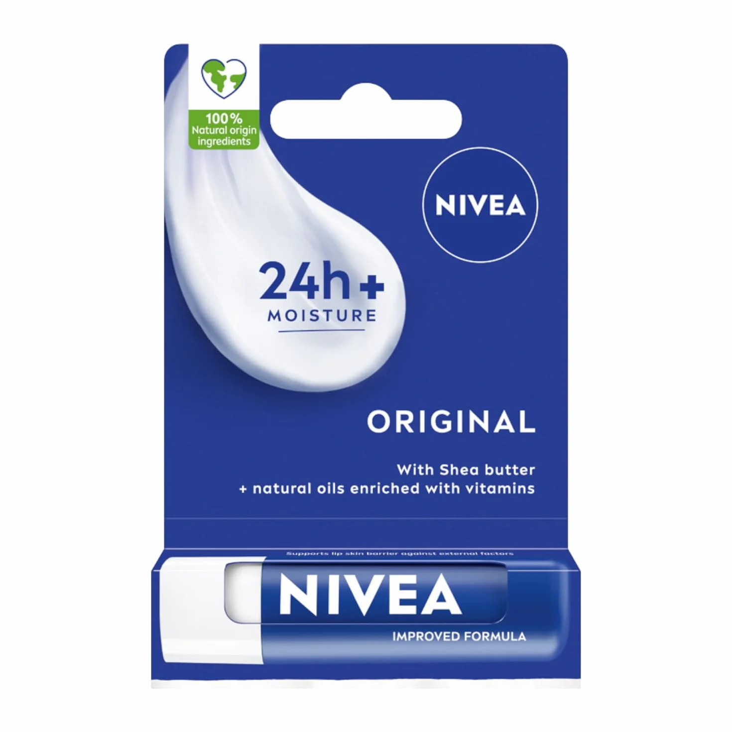 NIVEA Original Pielęgnująca pomadka do ust; 4,8 g
